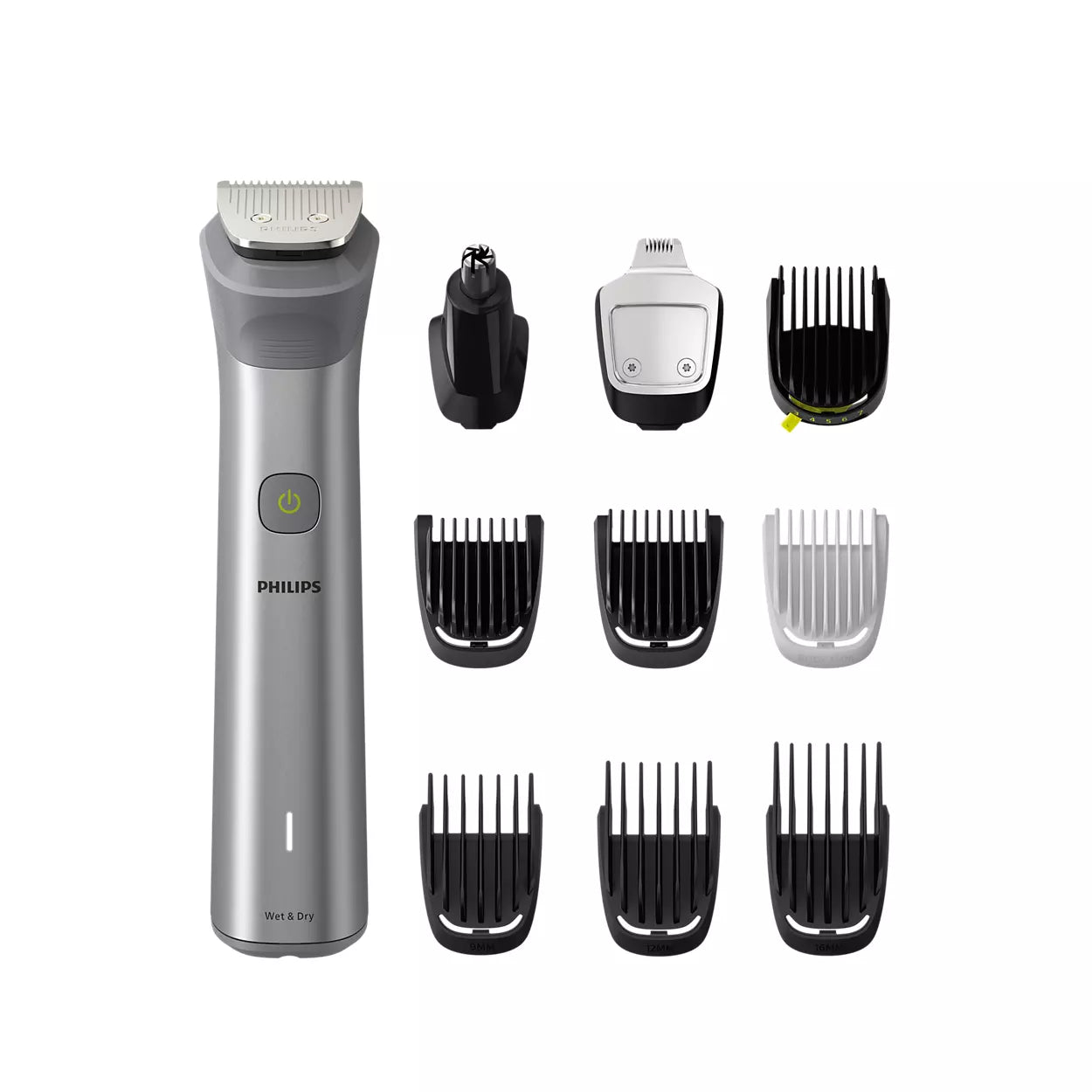 Philips Series 5000 All-in-One Beard Trimmer for Men - Waterproof Cordless Grooming Kit with 18 Length Settings, Nose & Ear Hair Trimmer - Perfect for Travel, Home & Professional Use