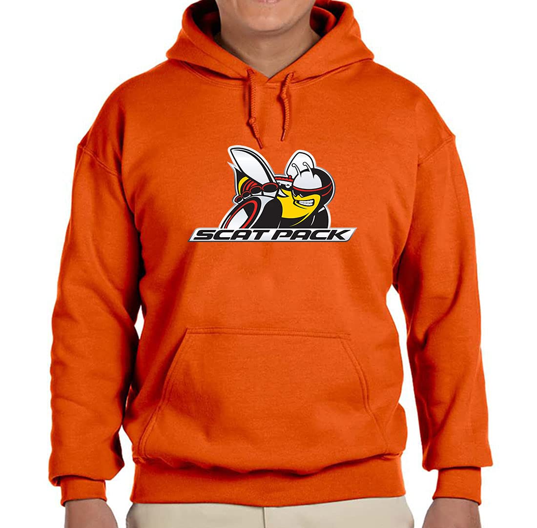 Scat Pack Charger Challenger Dart Coronet Logo Hoodie - Vintage Muscle Car Sweatshirt for Men & Women - Perfect for Car Enthusiasts, Racing Fans & Casual Wear