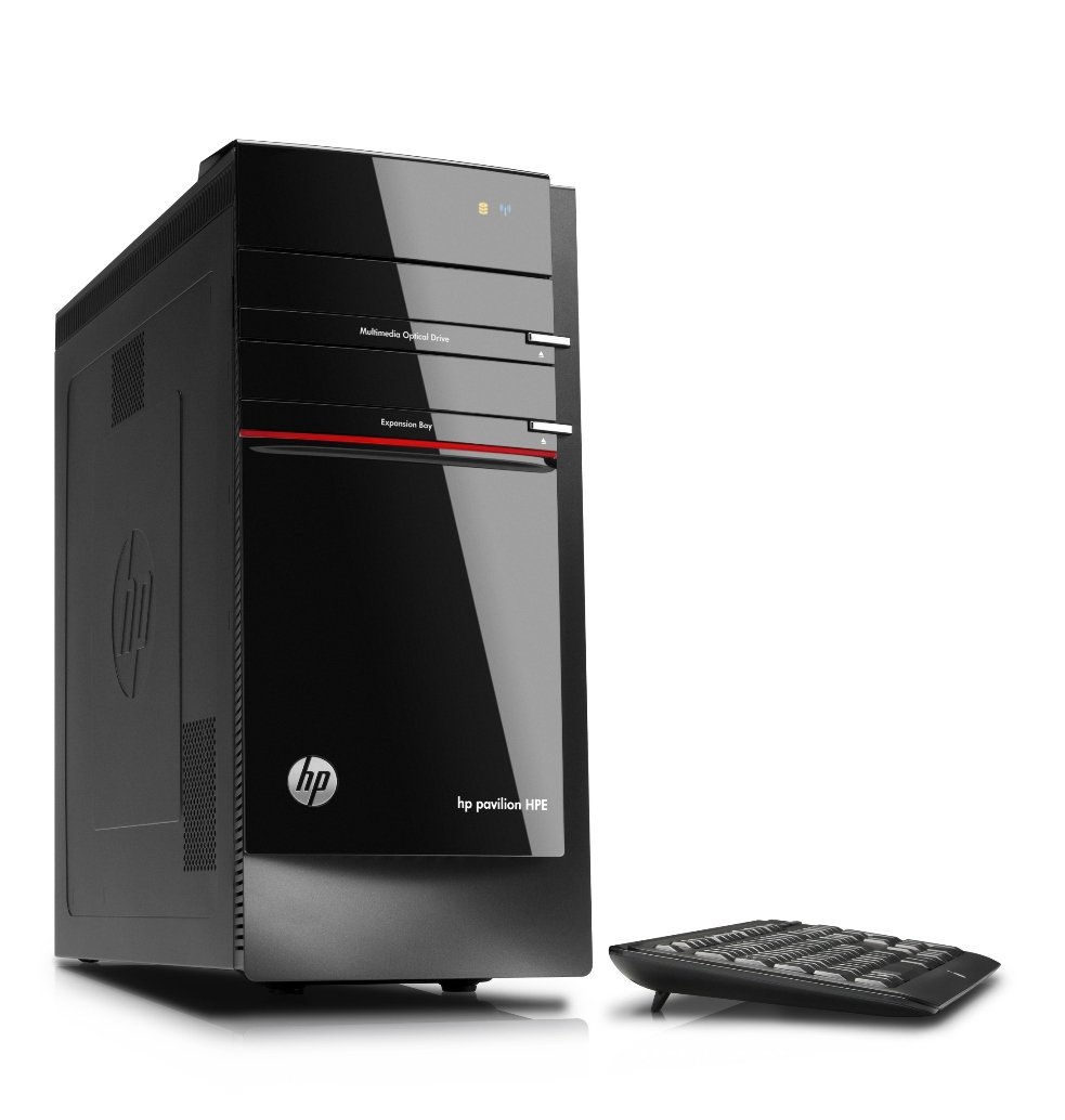 HP Pavilion HPE h8-1110 Desktop Computer - Powerful Quad-Core Processor, 8GB RAM, 1TB HDD, Windows 10 (Renewed) - Perfect for Home Office, Gaming & Everyday Computing