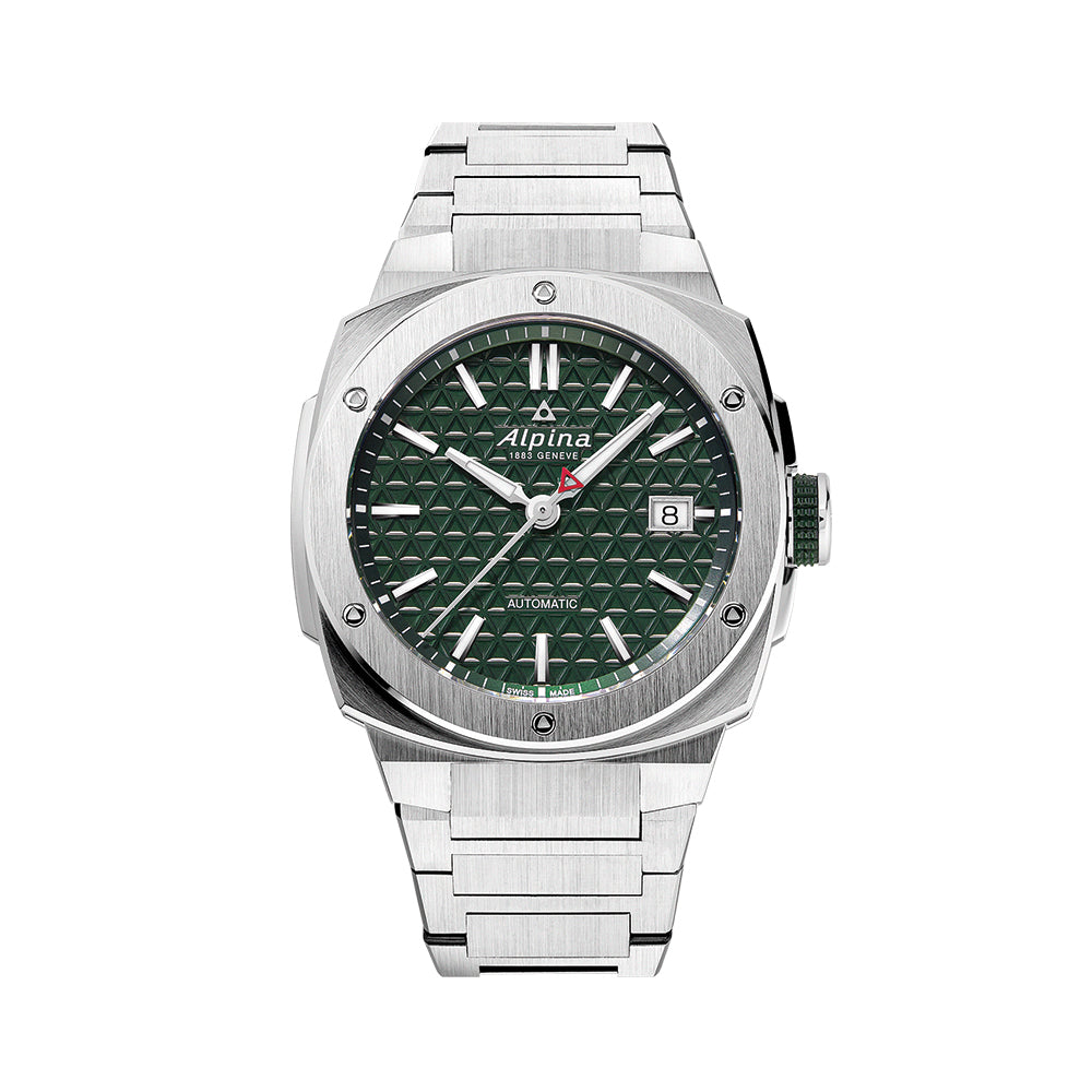 Alpiner Extreme Automatic 39mm Green Men's Watch - Luxury Swiss Timepiece for Outdoor Adventures & Business Casual Wear