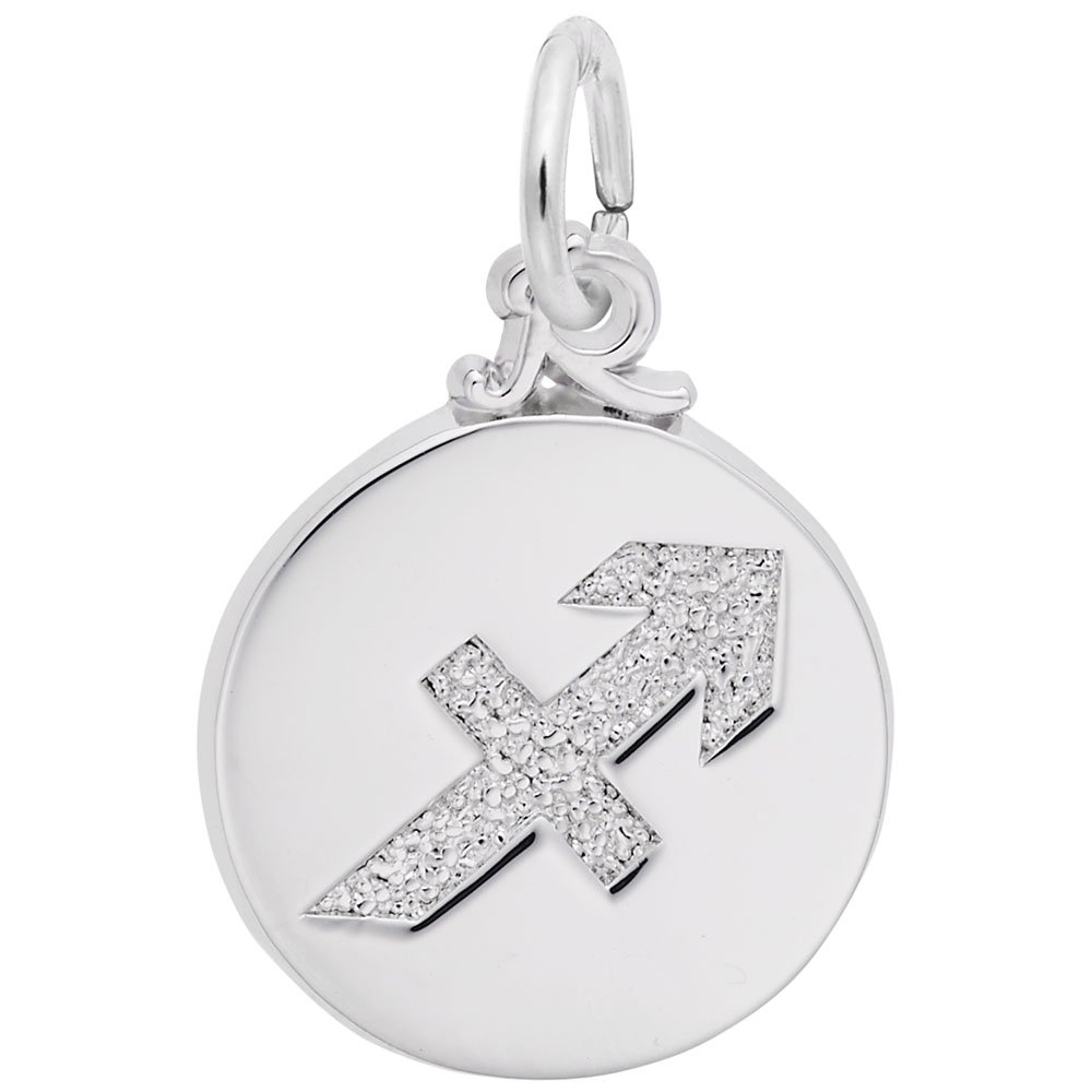 Sagittarius Zodiac Charm Pendant - Sterling Silver or Gold Plated for Bracelets & Necklaces - Perfect for Birthdays, Gifts & Astrology Jewelry Lovers