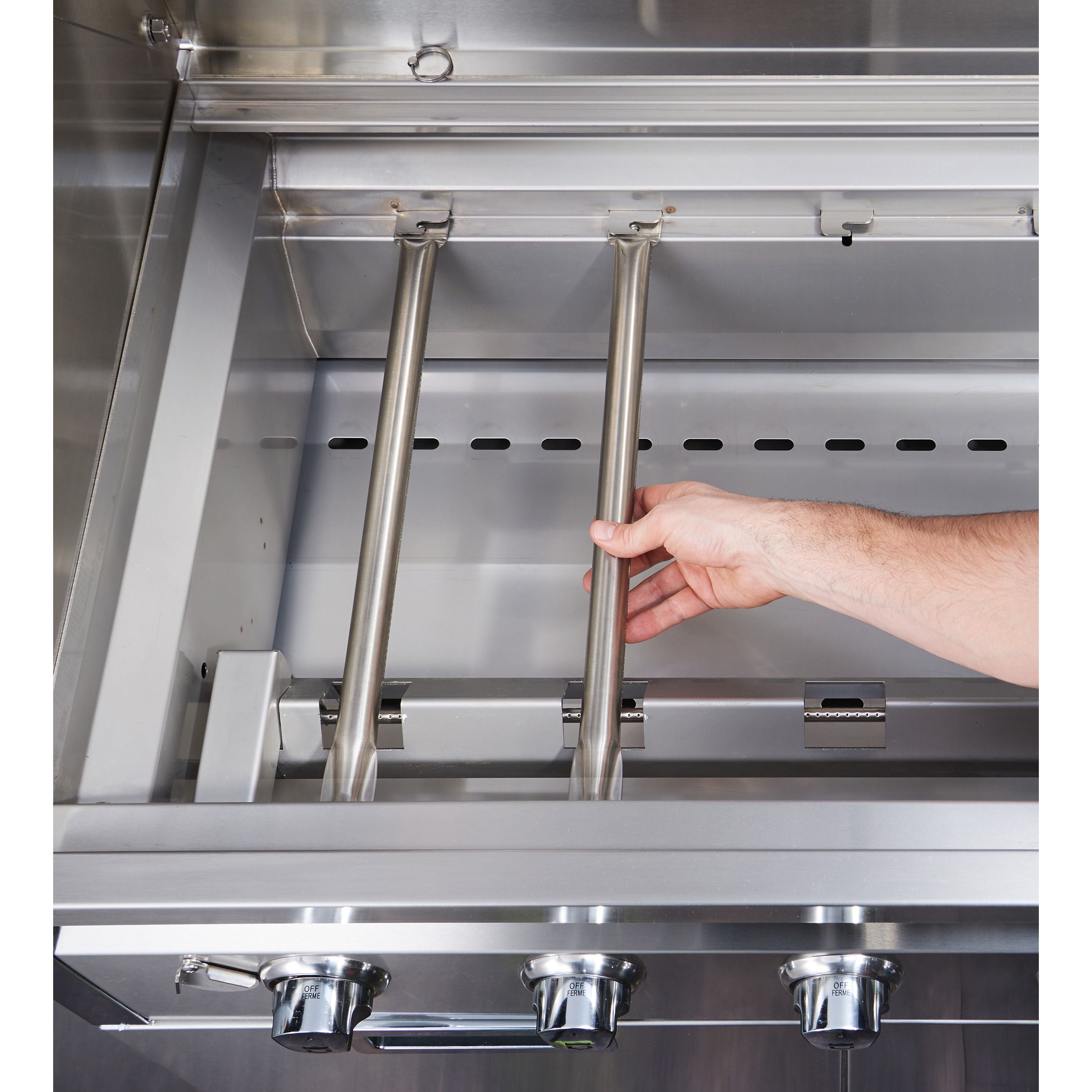 Crown Verity CV MCB 48 SI BULK PRO 48 Inch Commercial Outdoor Mobile Grill with Roll Dome, Bun Rack, 2 Side Shelves & High-Capacity LP Tank - Perfect for Backyard BBQs, Tailgating & Catering Events