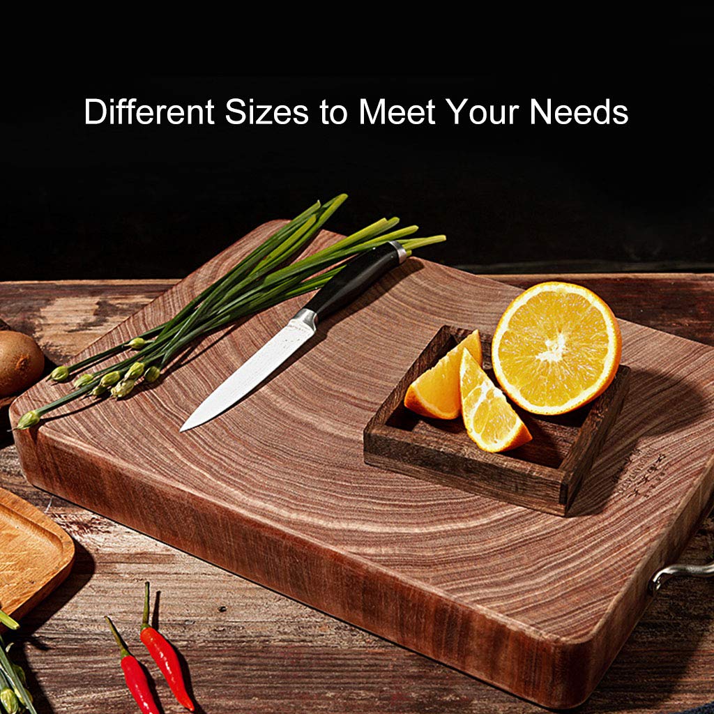 Premium Solid Wood Cutting Board for Kitchen - Natural, Knife-Friendly, No Paint or Wax - 3 Sizes (Small, Medium, Large) - Perfect for Chopping Vegetables, Slicing Meat, and Serving Charcuterie