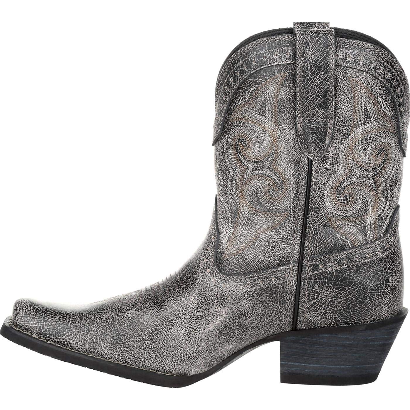 Durango Crush Women's Distressed Shortie Western Boots - Cowgirl Ankle Boots for Country Dancing, Rodeo & Casual Wear