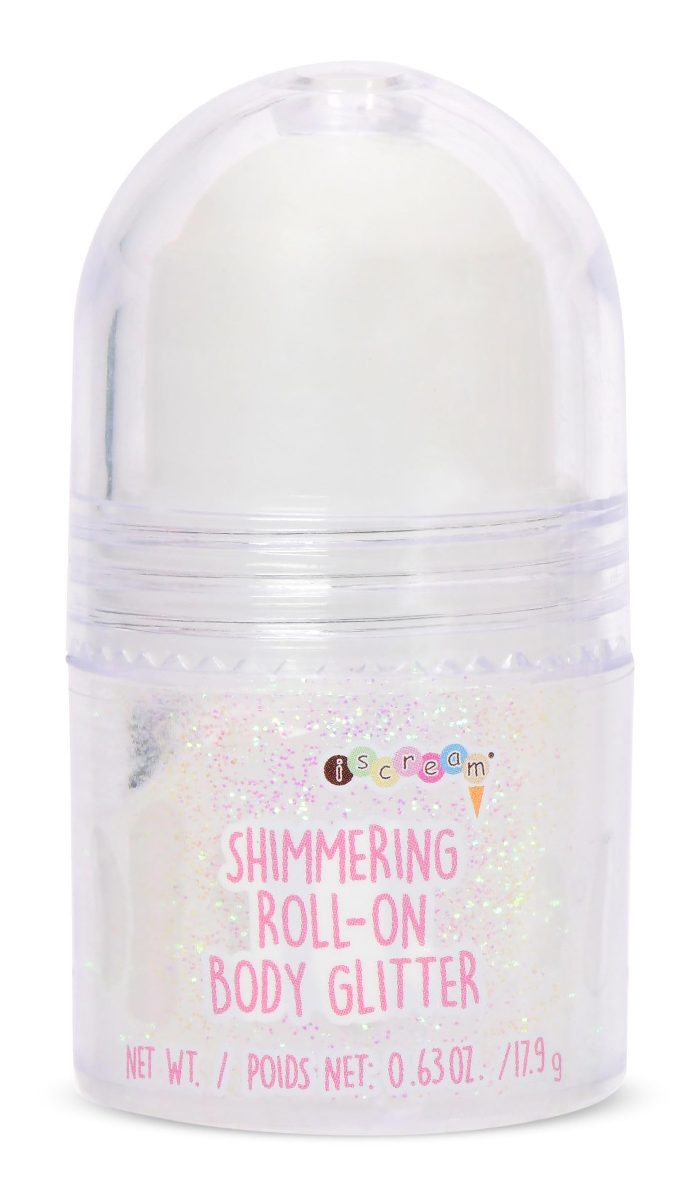 iScream Prettiest Rainbows Shimmering Roll-On Body Glitter for Festivals, Parties & Cosplay - Long Lasting Sparkle Makeup for Face & Body