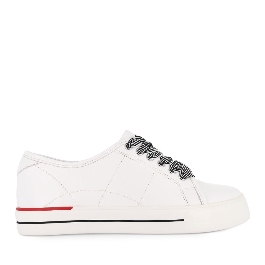 ASHLEEN W White Leather Women's Shoes - Stylish & Comfortable for Casual Wear, Office & Party Occasions