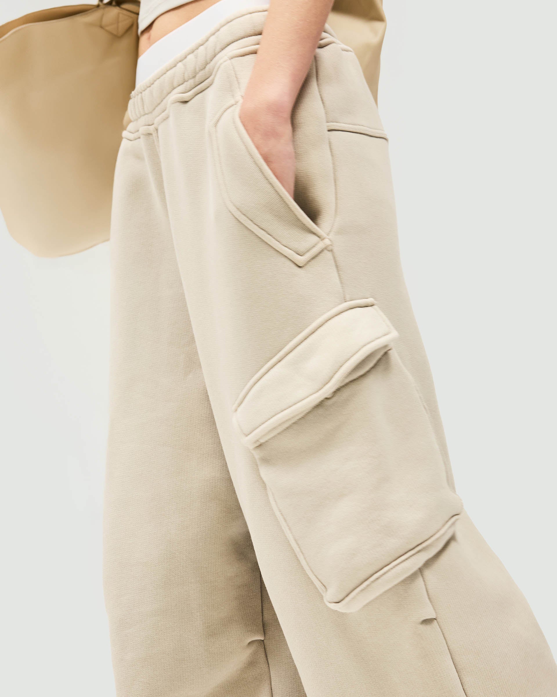 Initial Cargo Jogger Pants - Storm Color | Men's Casual Streetwear Joggers with Multiple Pockets | Perfect for Gym, Running, Travel & Everyday Wear