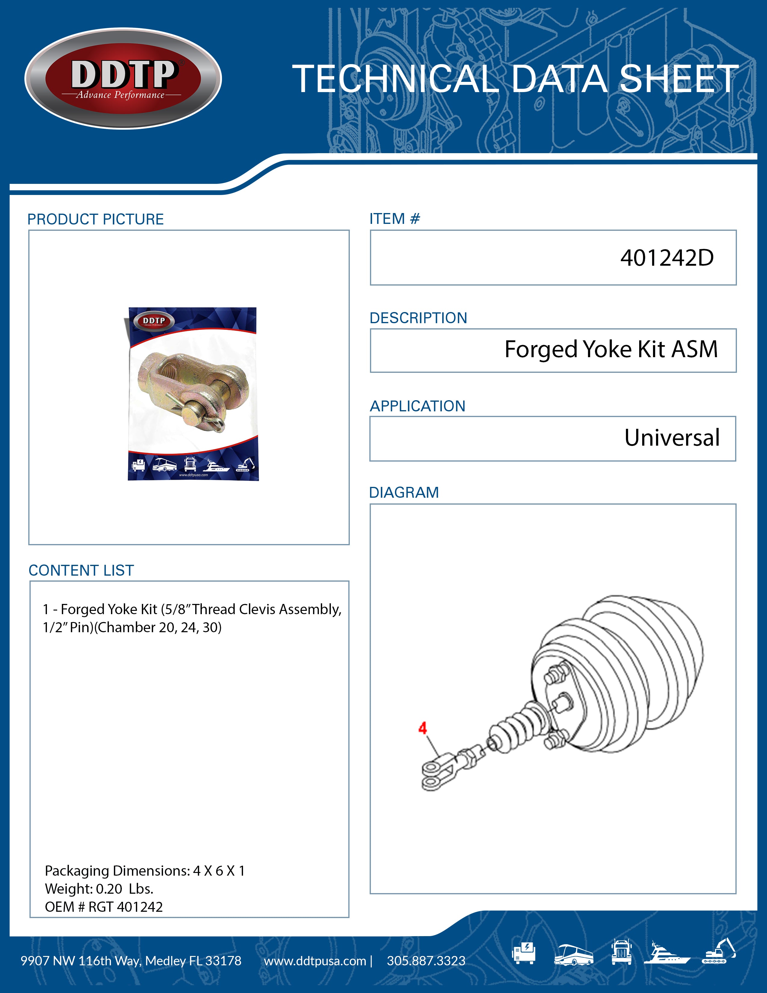 Forged Yoke Kit 5/8