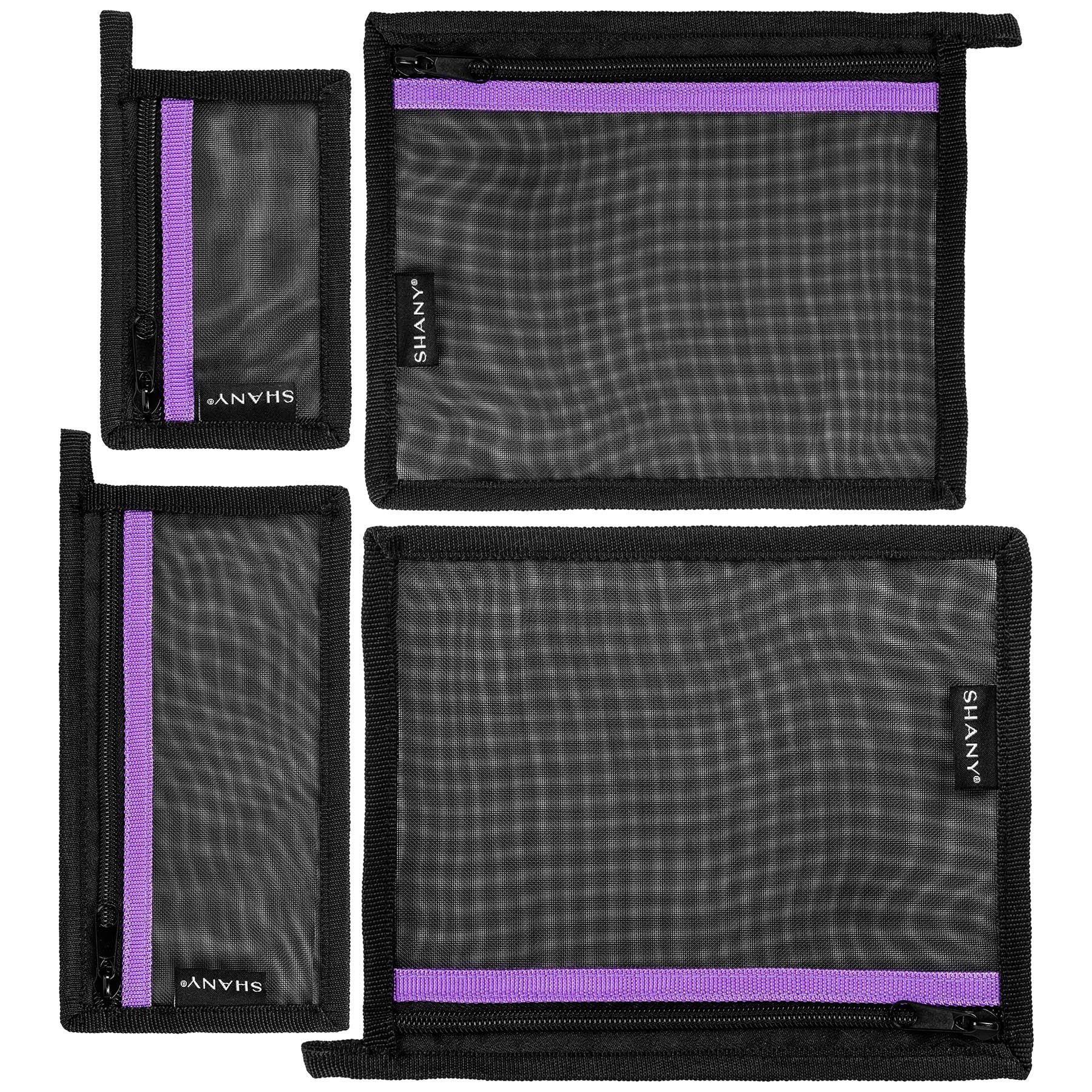 4 in 1 Mesh Travel Toiletry and Makeup Bag Set - Waterproof Cosmetic Organizer for Women & Men - Perfect for Airplane, Gym, Camping & Vacation Essentials