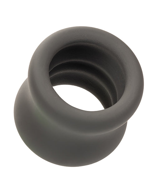 Premium Alpha Liquid Silicone Scrotum Ring - Comfortable Gray Stretchy Cock Ring for Enhanced Pleasure - Perfect for Couples Play & Sensual Massage