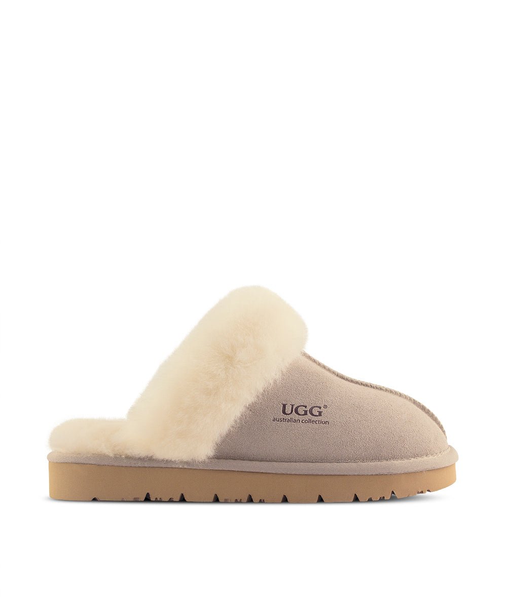 Men's UGG Fuzzy Slippers - Soft Indoor/Outdoor House Shoes with Cozy Fleece Lining - Perfect for Winter Comfort at Home, Office or Travel