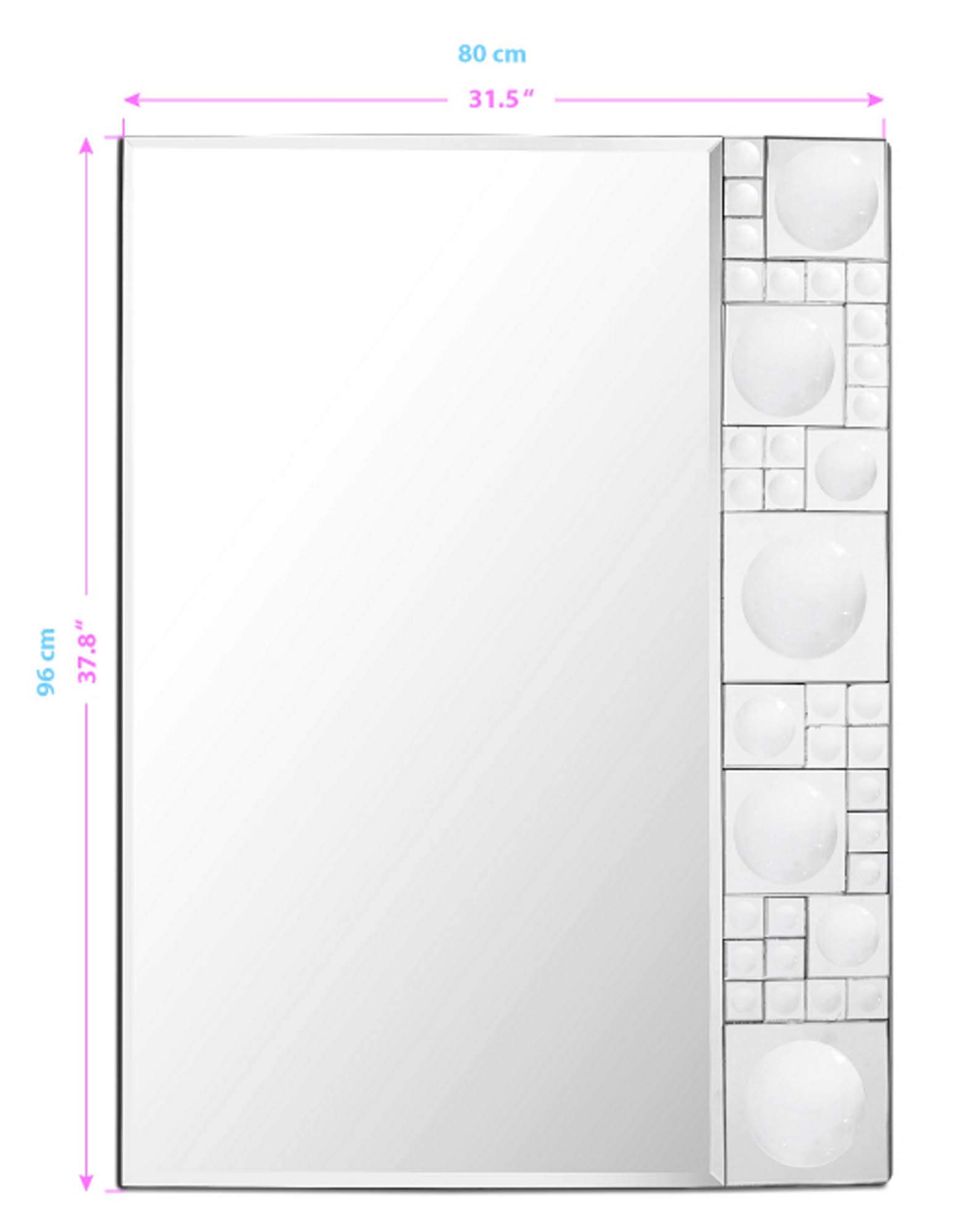 Camden Isle Bubbles Geometric Wall Mirror - 32