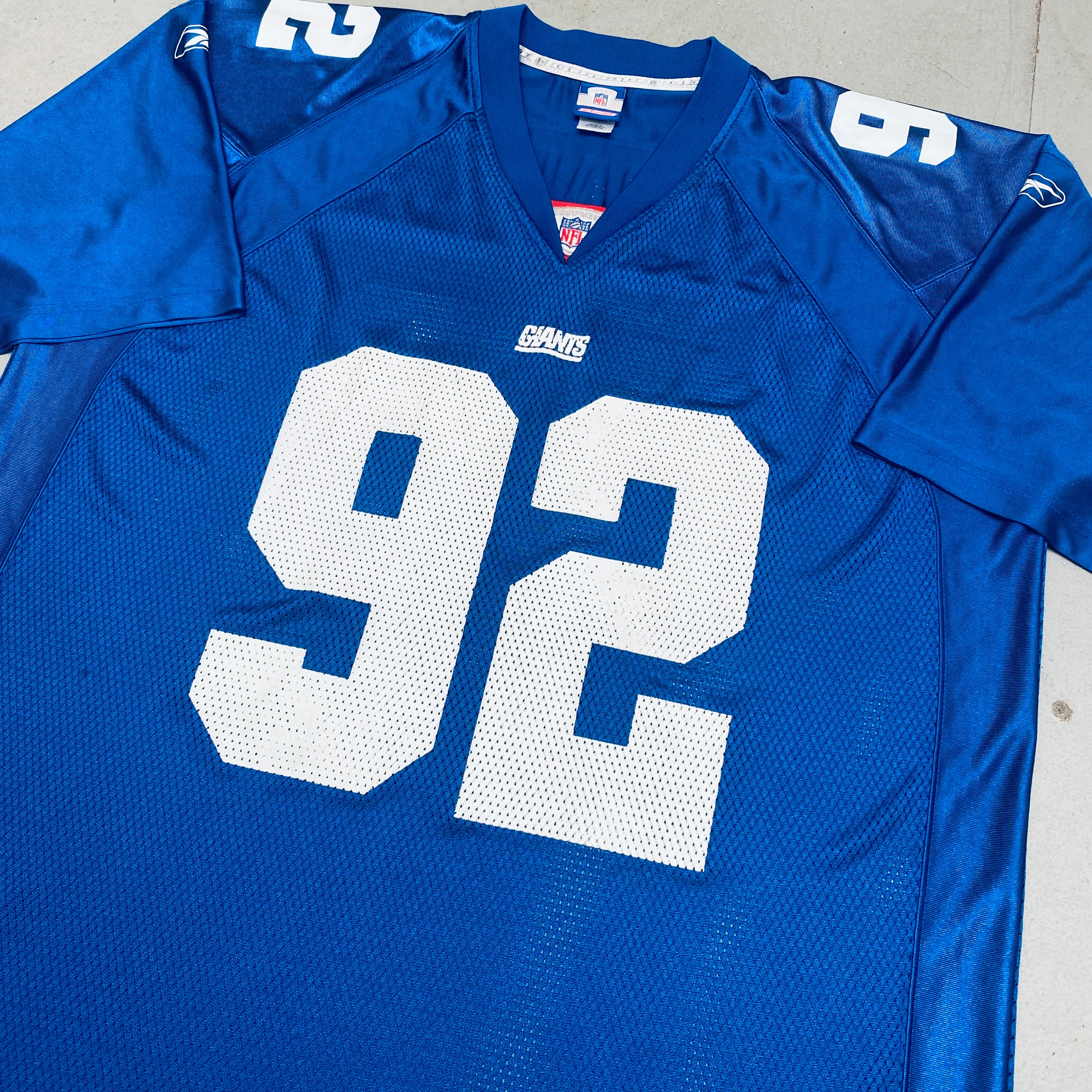 Authentic New York Giants Michael Strahan 2002/03 NFL Jersey - XL Size for Men | Perfect for Game Day, Fan Events & Sports Memorabilia Collection