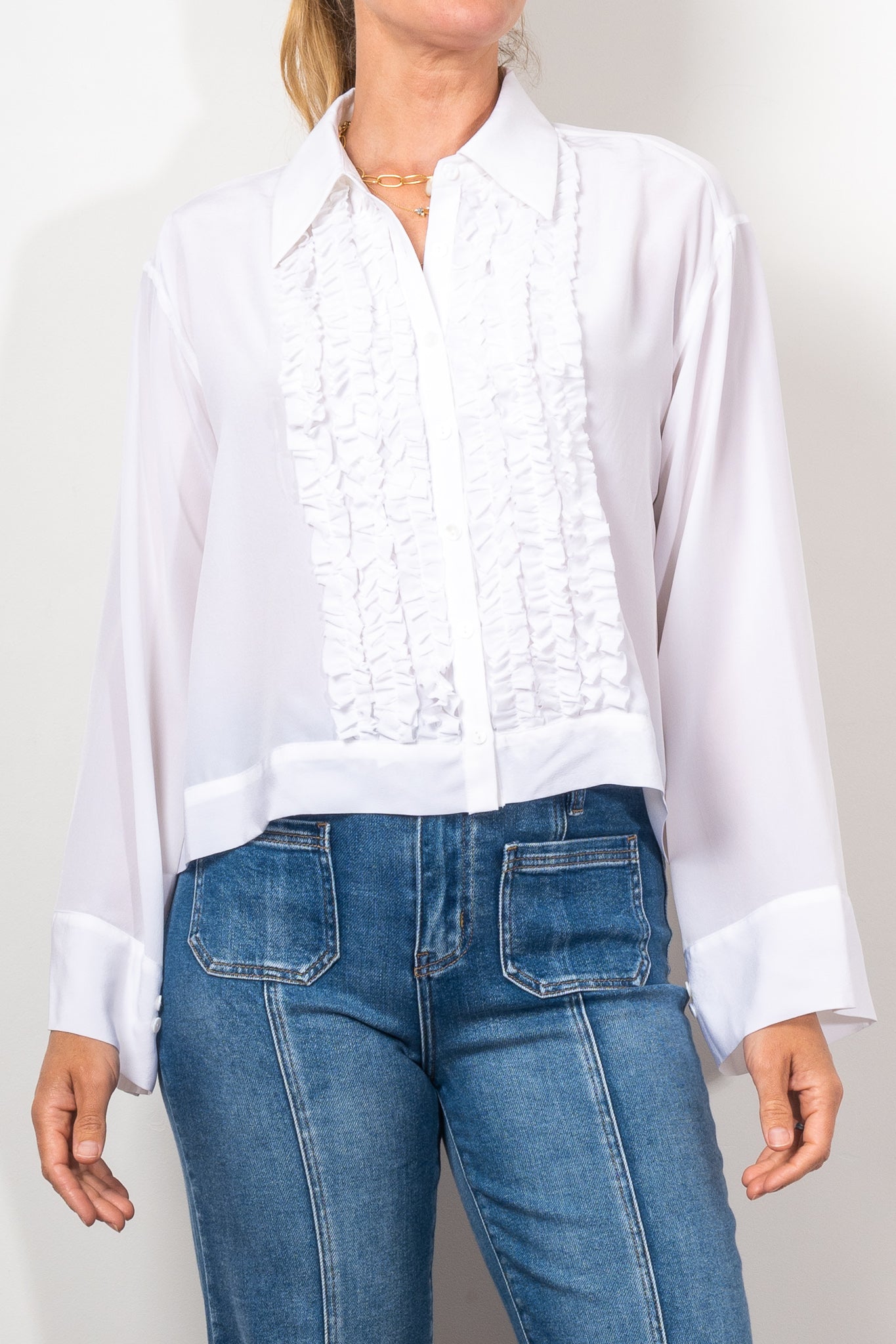 M.A. Dainty Liza Shirt - Women's Stylish Casual Blouse for Work & Everyday Wear | Perfect for Office, Date Night & Weekend Outfits