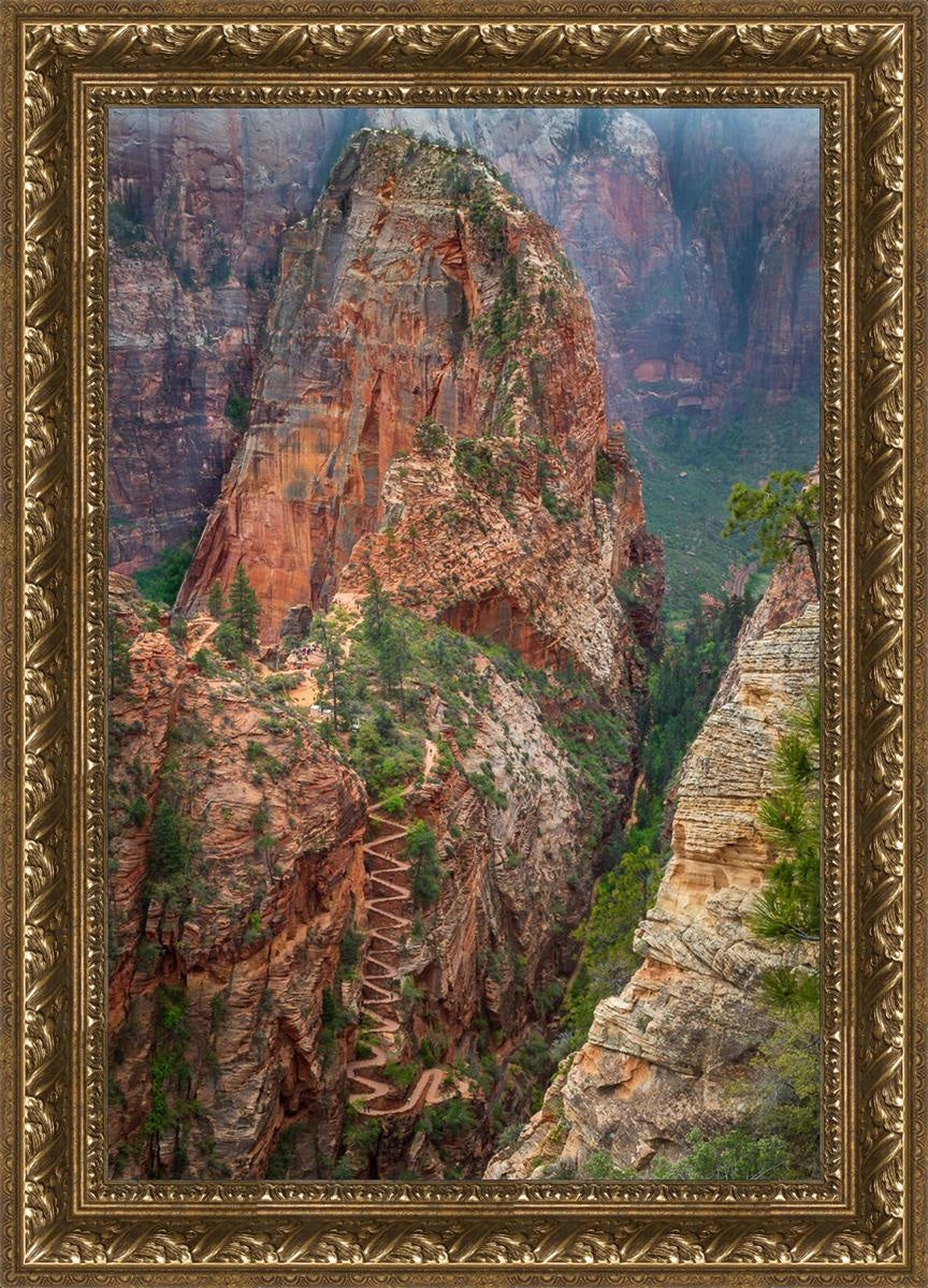 Angels Landing by Julie Kerr - Stunning Landscape Art Print for Home & Office Decor | Perfect for Living Rooms, Bedrooms, and Gifts