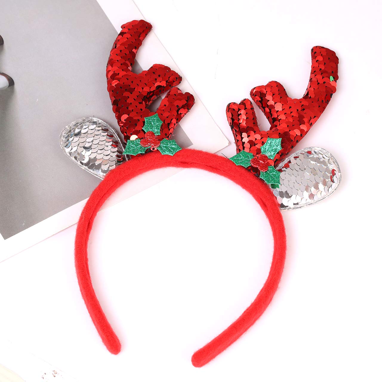 Festive Christmas Headbands for Women - Santa Caps, Elves & Reindeer Costume Headpieces for Holiday Parties & Xmas Photos (Set of 3) | Perfect for Christmas Celebrations, Office Parties & Family Gatherings