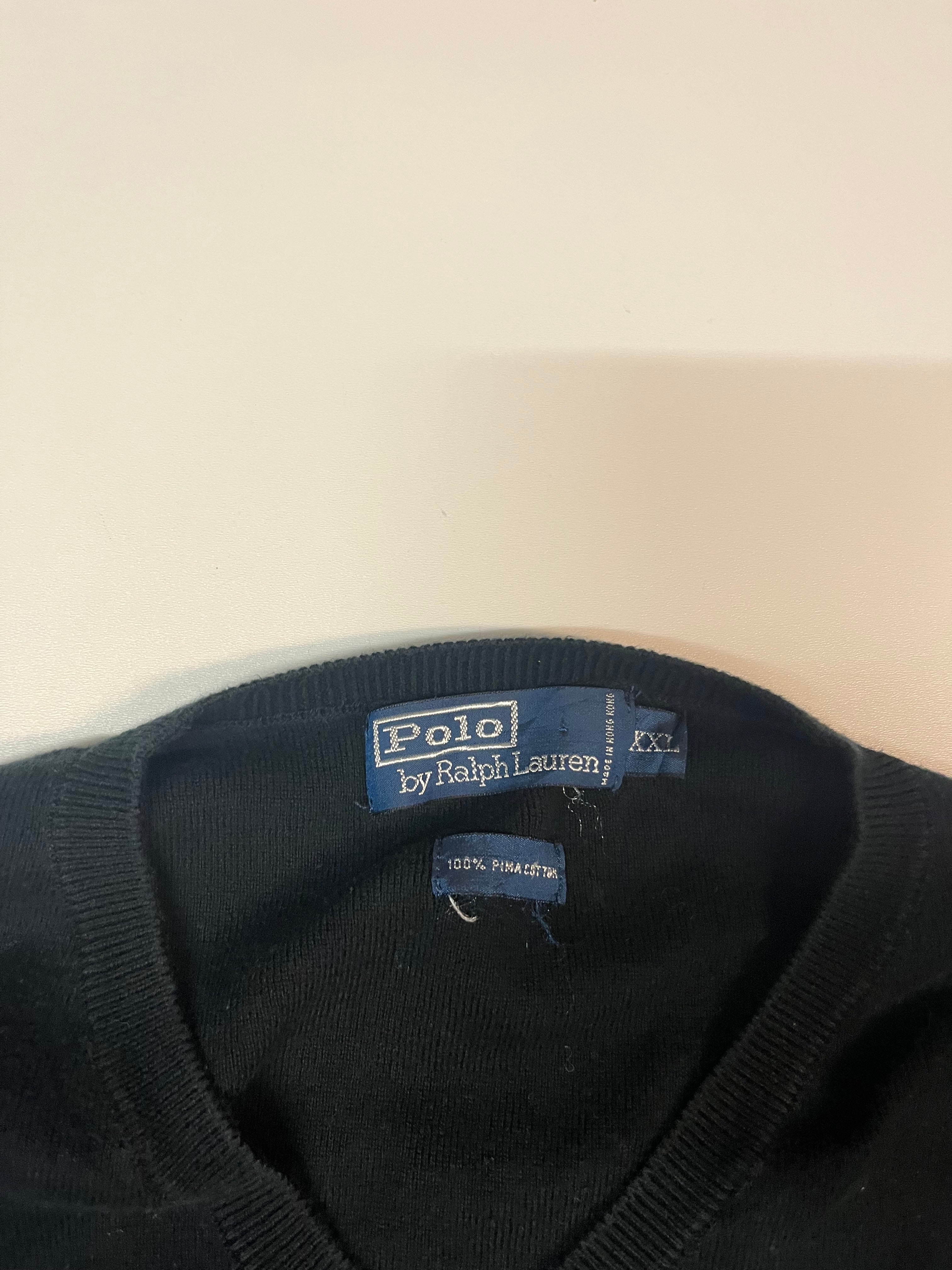 Vintage Ralph Lauren Polo Pullover Sweater - Men's XXL (Fits S/M) | Classic Casual Wear for Men | Perfect for Fall, Winter & Layering