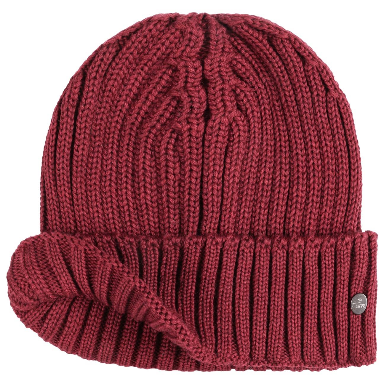 Lierys Merino Wool Rib Knit Beanie - Soft Winter Hat for Men & Women - Perfect for Skiing, Hiking & Cold Weather Activities