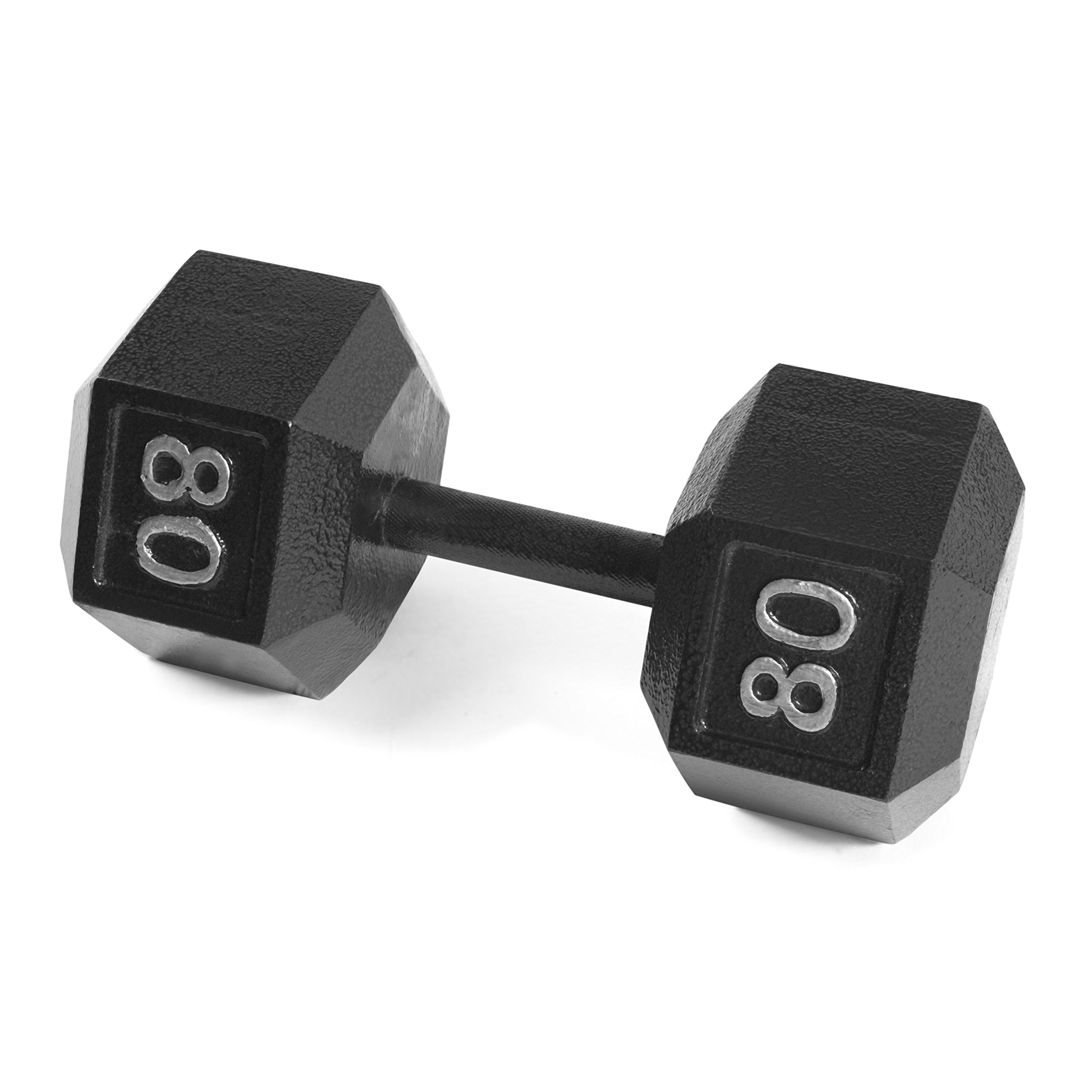 CAP Barbell Cast Iron Hex Dumbbell Set - 5-50 lbs Weight Options for Home Gym, Strength Training & Workout | Durable Non-Slip Grip for Men & Women | Perfect for Weightlifting, CrossFit, HIIT & Functional Fitness