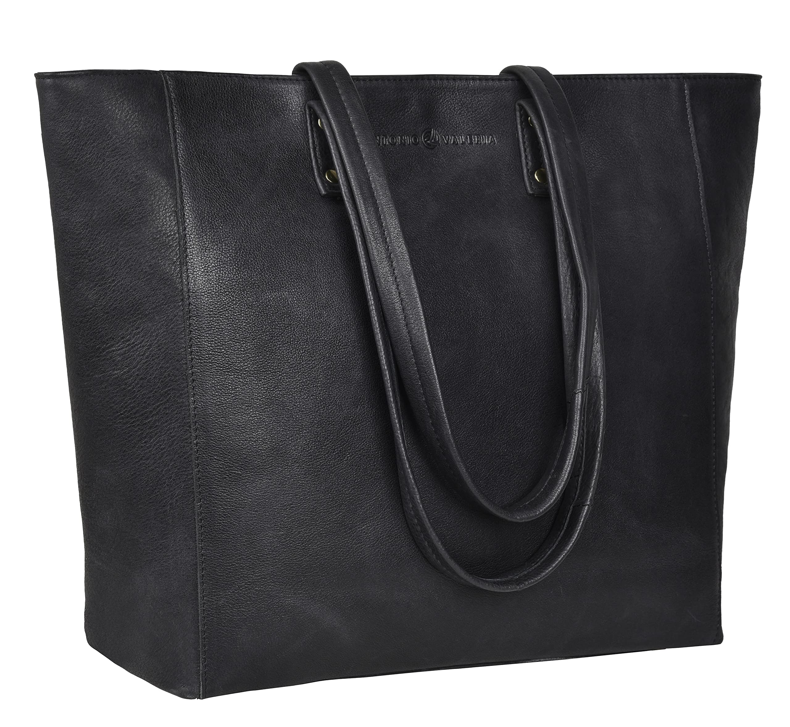 ANTONIO VALERIA Alexis Genuine Leather Tote Bag for Women - Stylish Top Handle & Shoulder Bag - Perfect for Work, Travel & Everyday Use