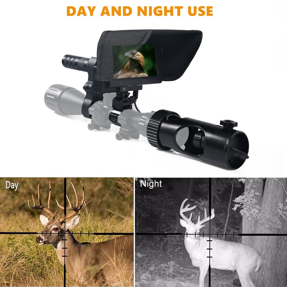 Night Vision Scope for Rifle - Long Range Hunting with 4.3