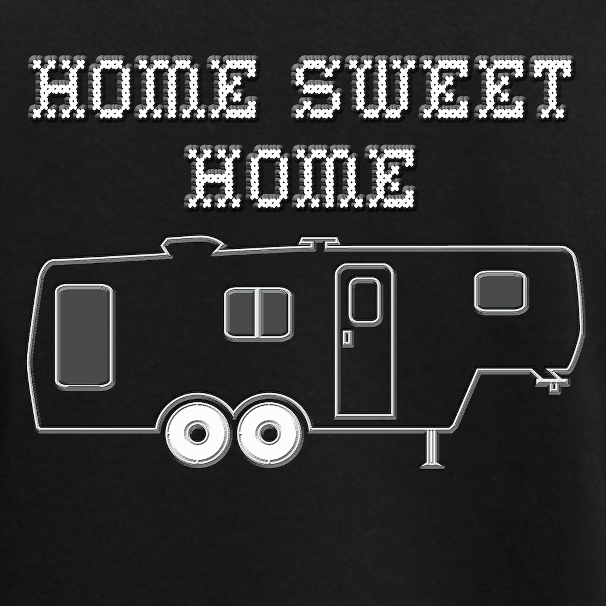 Home Sweet Home Fifth Wheel Women's Dark Pajamas - Cozy Sleepwear for RV & Camping Lovers - Perfect for Travel, Relaxation & Gift Giving