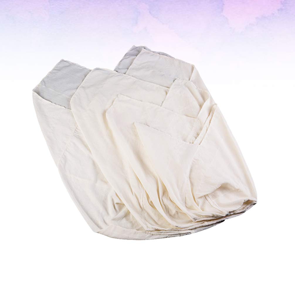 Hemoton 1-Pack Reusable Nut Milk Bag - Fine Mesh Strainer for Almond Milk, Cheesecloth, Broth & Coffee Filter - Organic Cotton Food Grade Filter Bag for Nuts, Juicing & DIY Kitchen Use