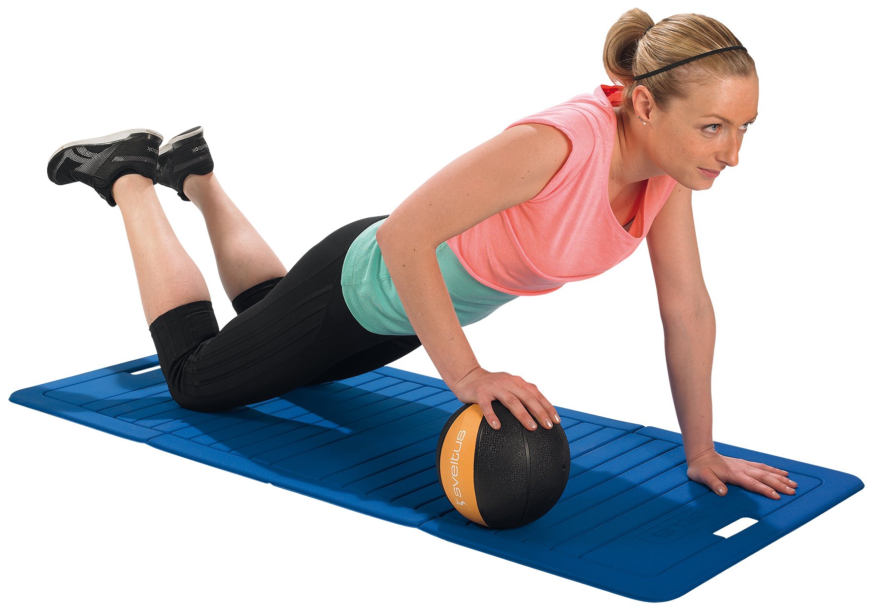 Premium Anti-Burst Exercise Ball - 4kg Blue Yoga Ball for Home Workouts, Pilates, Stability Training & Core Strength Exercises