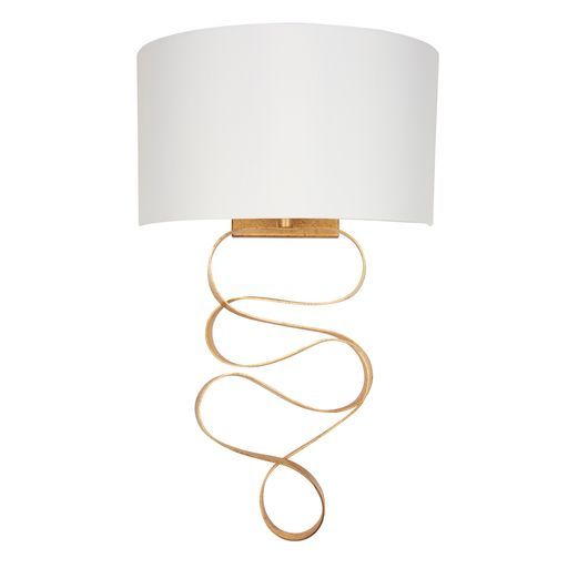 Bella Gold Leaf Finish Wall Light - Elegant Home Decor for Living Room, Bedroom & Hallway Lighting