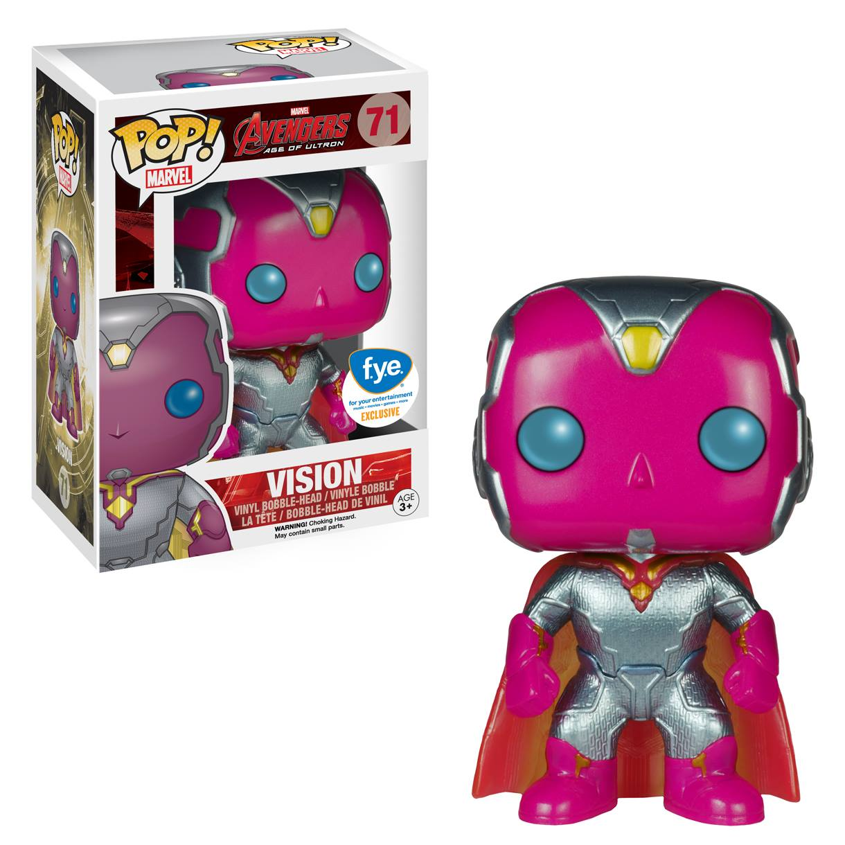 Funko Pop! Avengers Age of Ultron Metallic Vision #71 Collectible Vinyl Figure - Perfect for Marvel Fans, Comic Book Collectors & Home Display