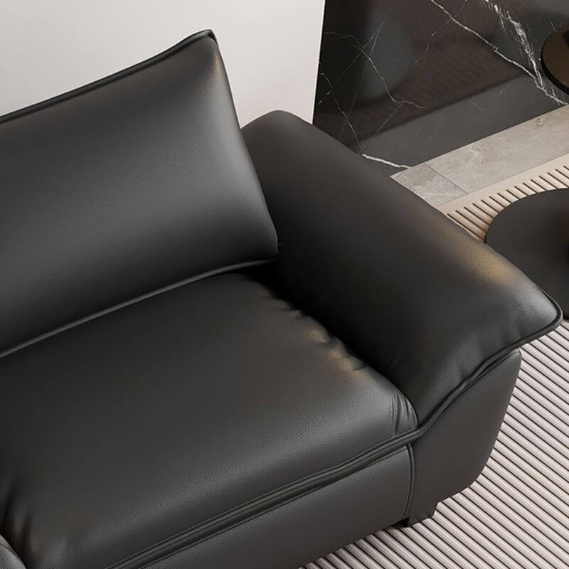 Waterproof Solid Color Loveseat - Modern 2-Seater Sofa for Small Spaces, Living Room, Apartment & Office Waiting Area
