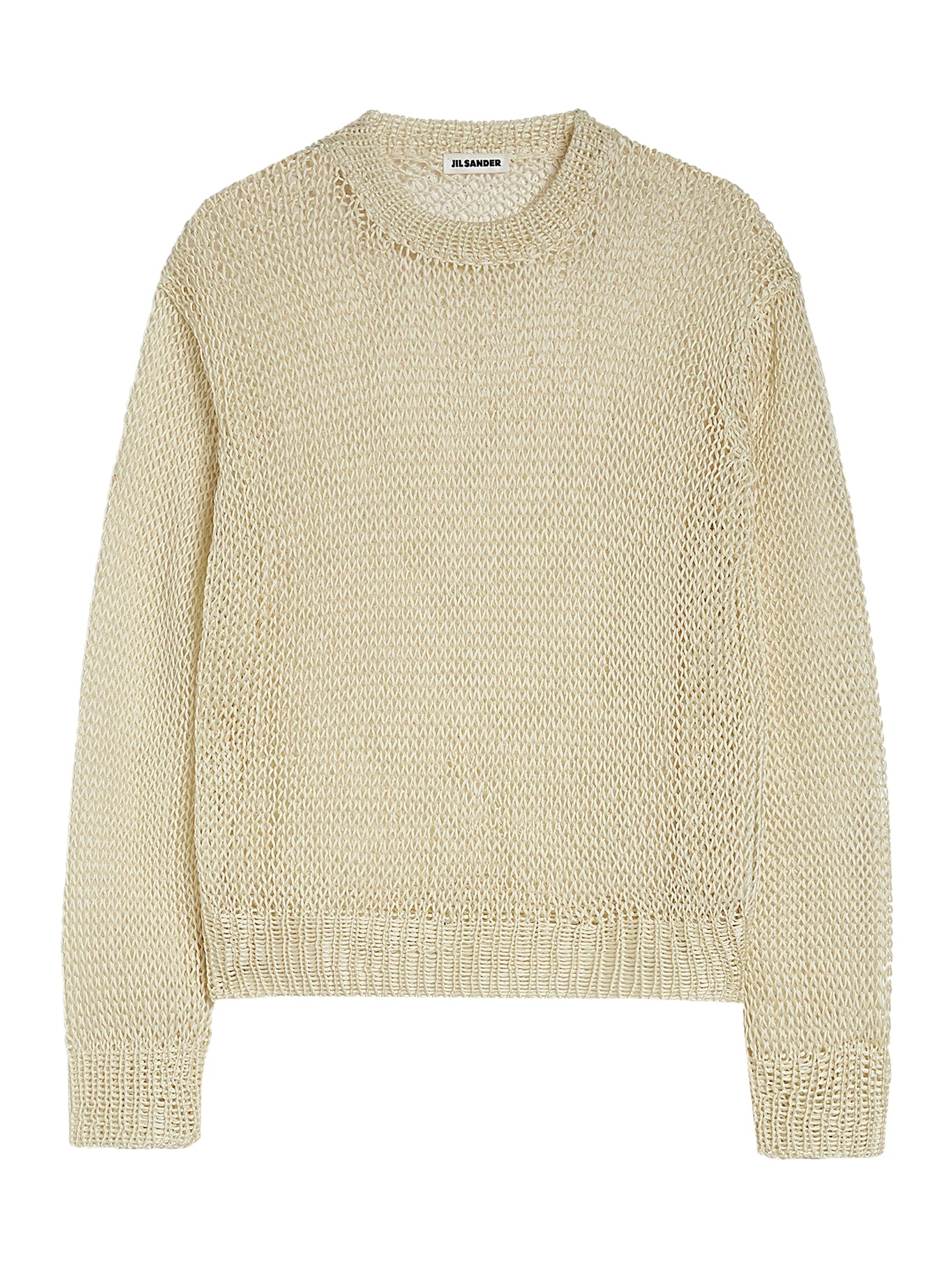 Openwork Silk Crewneck Sweater for Women - Lightweight & Breathable Knit Pullover for Casual Wear, Office, and Layering