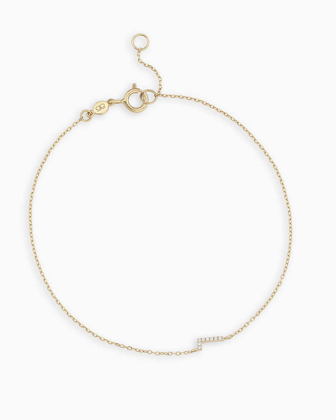 Diamond Pavé Alphabet Bracelet - Personalized Initial Letter Bracelet for Women, Sterling Silver or Gold Plated, Elegant Gift for Birthday, Anniversary, Valentine's Day | Perfect for Everyday Wear & Special Occasions