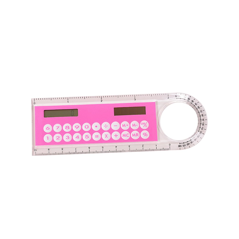 10cm Ruler with Built-in Digital Calculator | 2-in-1 Office Stationery & Practical Tool for School, Office, Crafting (Random Color) | Perfect for Students, Engineers & DIY Projects