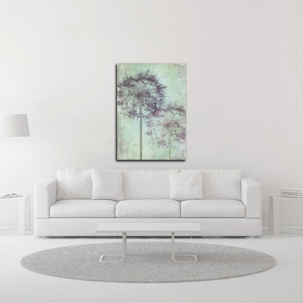 Allium Globe Master by Judy Stalus - Premium Canvas Wall Art Print - Ready to Hang - Perfect for Living Room, Bedroom & Office Decor