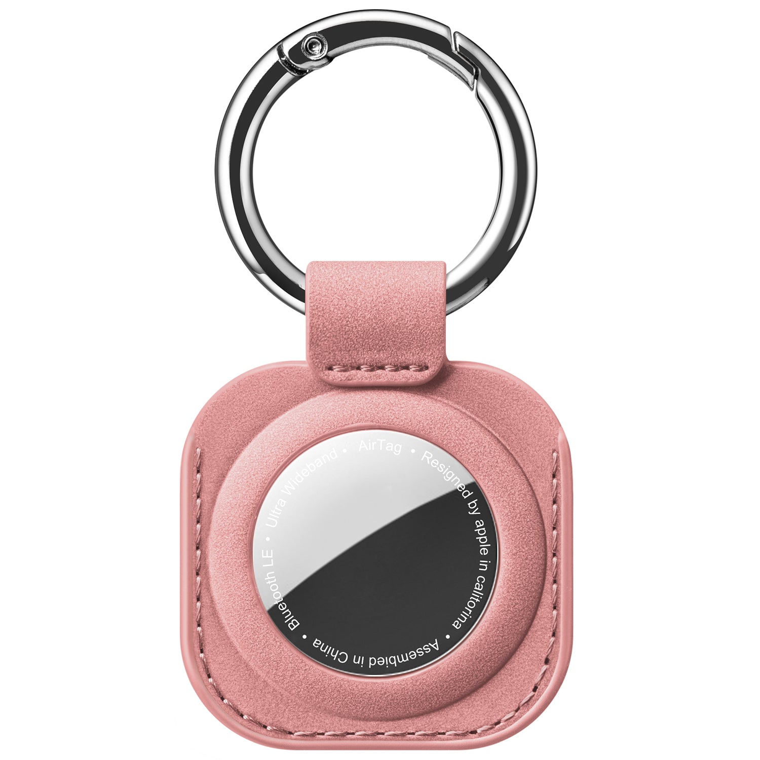 Durable Leather Keychain Case for Apple AirTag - Slim Protective Cover with Secure Hook for Keys, Luggage & Backpacks | Travel & Everyday Use