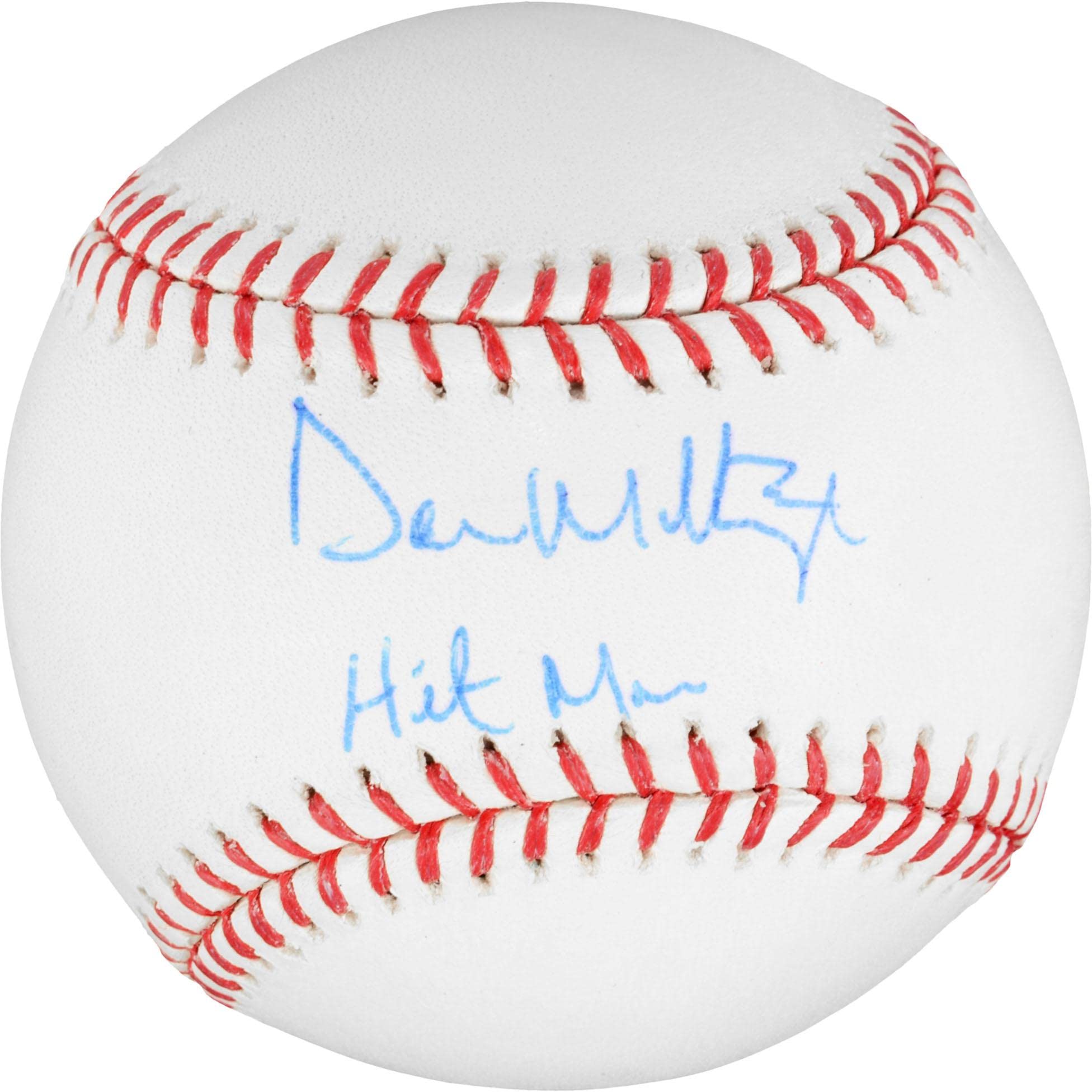 Don Mattingly Autographed Baseball with 'Hitman' Inscription - Certified MLB Memorabilia for Collectors & Fans - Perfect for Display Cases, Man Caves & Sports Collections