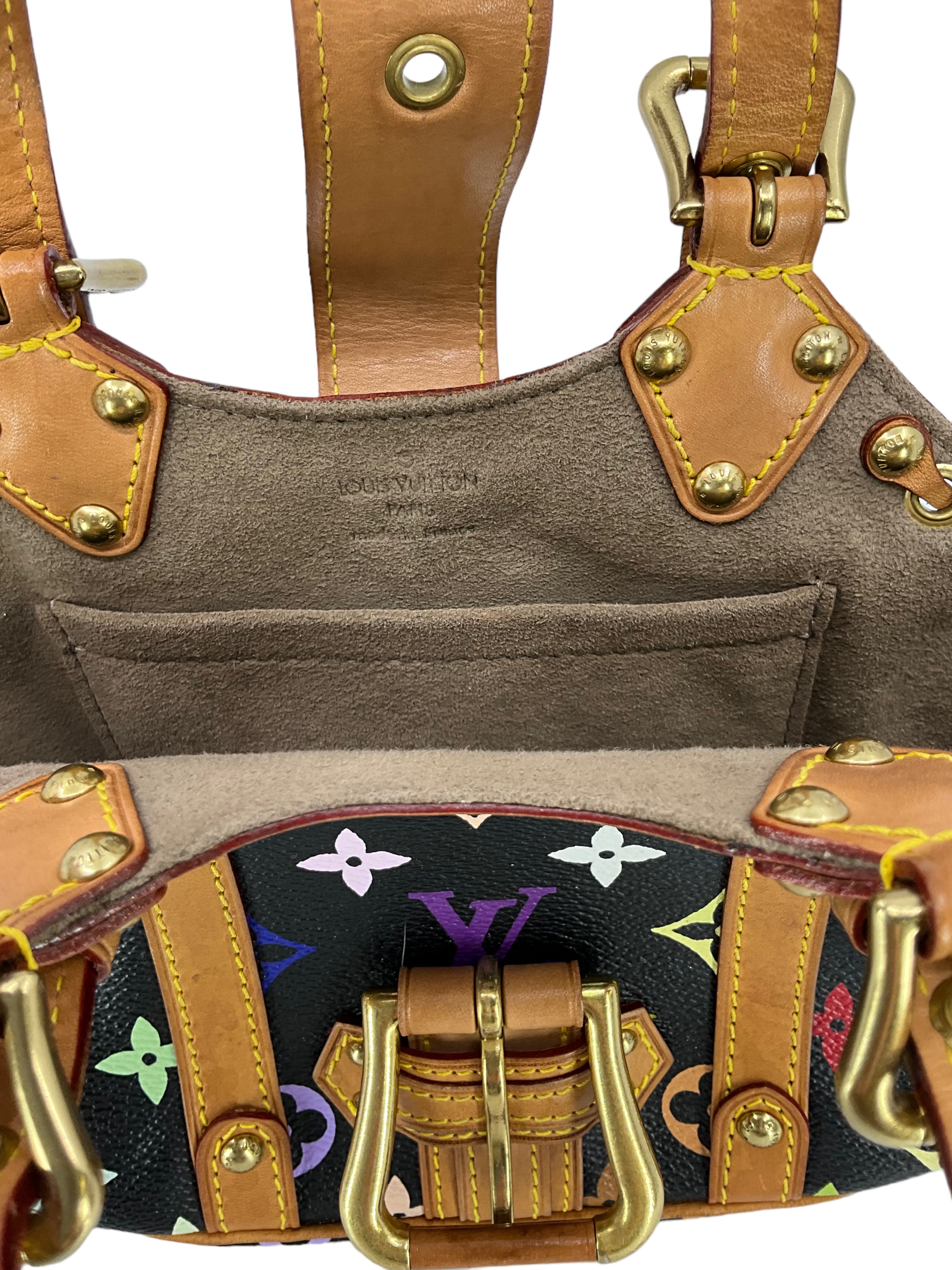 Authentic LOUIS VUITTON Monogram Multicolor Theda PM Handbag - Luxury Designer Shoulder Bag for Women | Perfect for Parties, Date Nights & Special Occasions