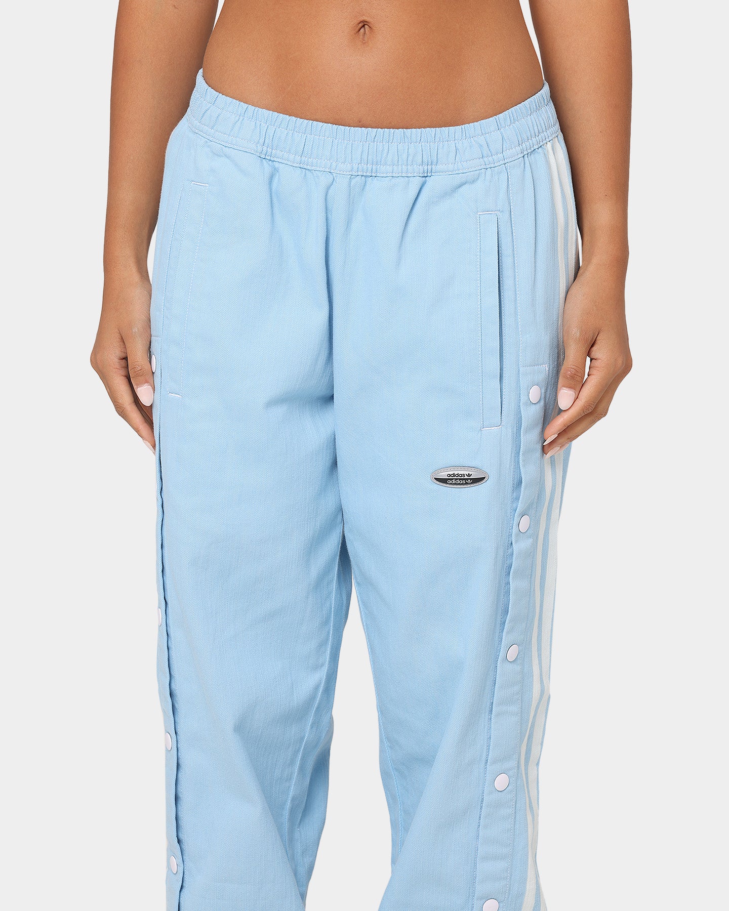 Adidas Denim Pants for Men - Clear Blue Washed Jeans | Comfortable Slim Fit Stretch Denim | Perfect for Casual Wear & Street Style