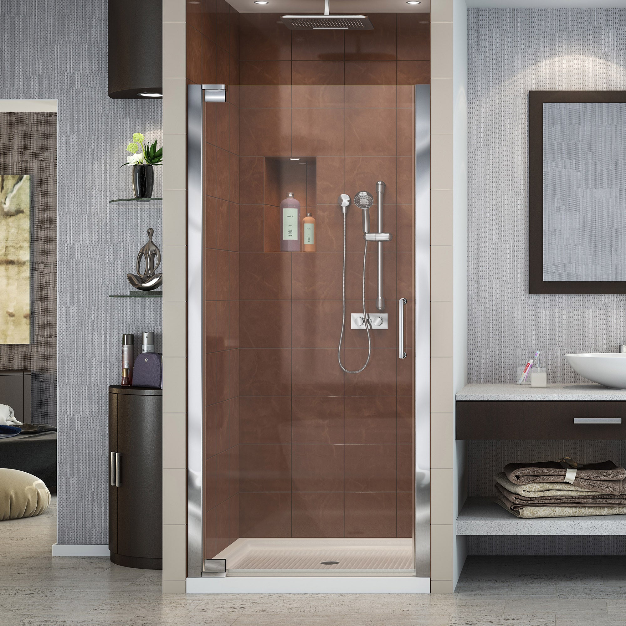 DreamLine Elegance Frameless Pivot Shower Door 30.5