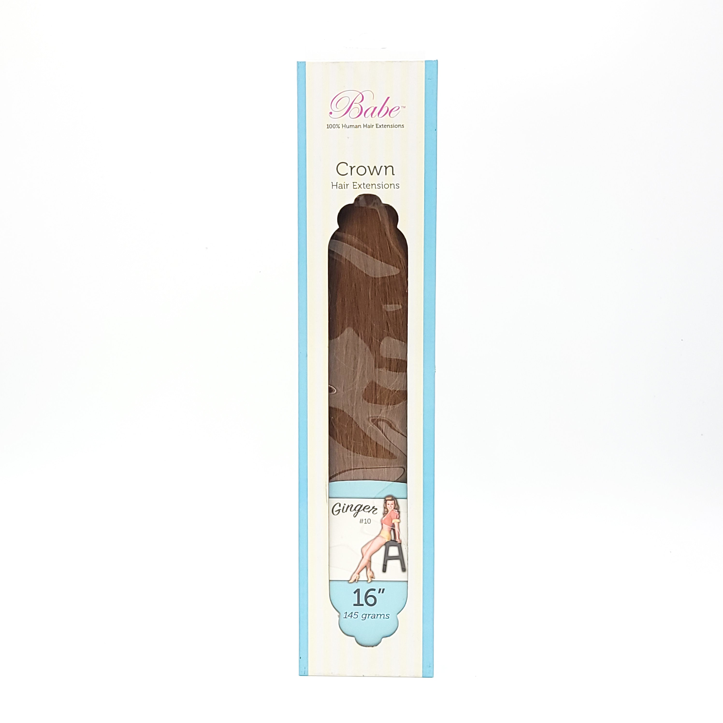 100% Human Hair Extensions - Crown Hair Extensions Ginger #10 16 Inch Clip-in Remy Hair for Women | Perfect for Parties, Weddings & Daily Styling