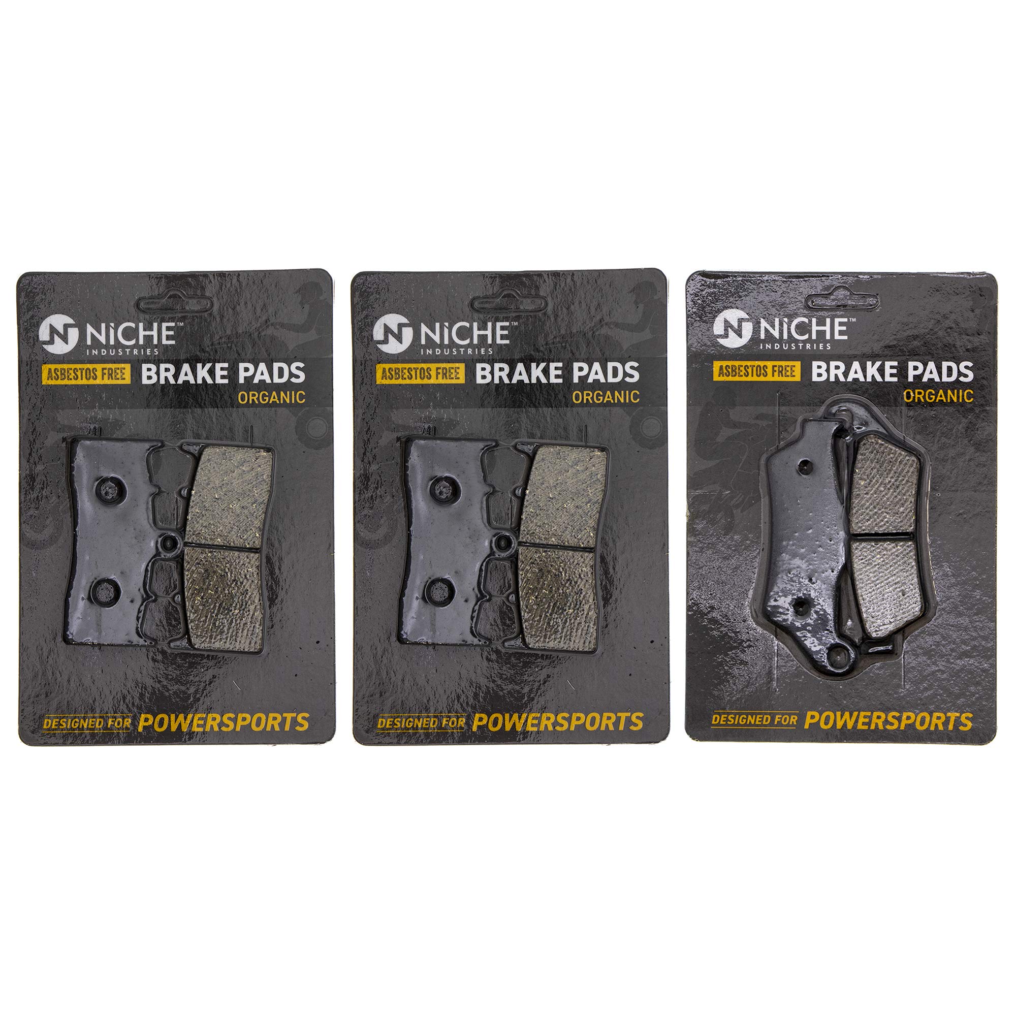 BMW R1150R R1200C Rockster Montauk Front & Rear Organic Brake Pad Set - Independent 34117690170 - Perfect for City Commuting & Highway Riding