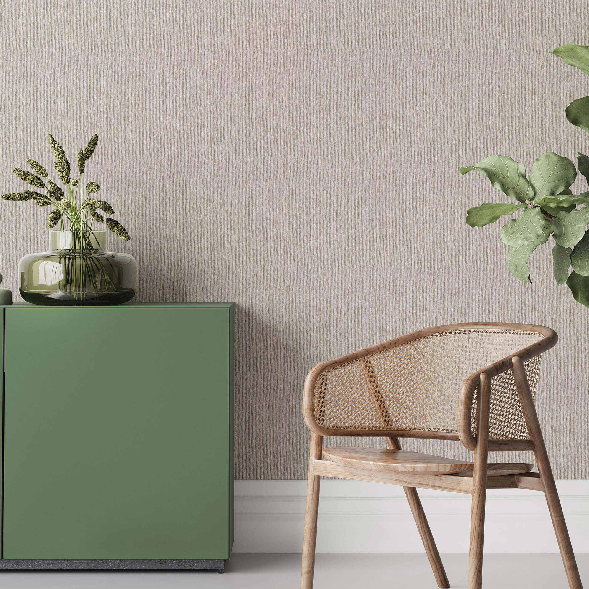 Beige Peel and Stick Removable Wallpaper 9668 - Self-Adhesive Decorative Wall Covering for Bedroom, Living Room & Office