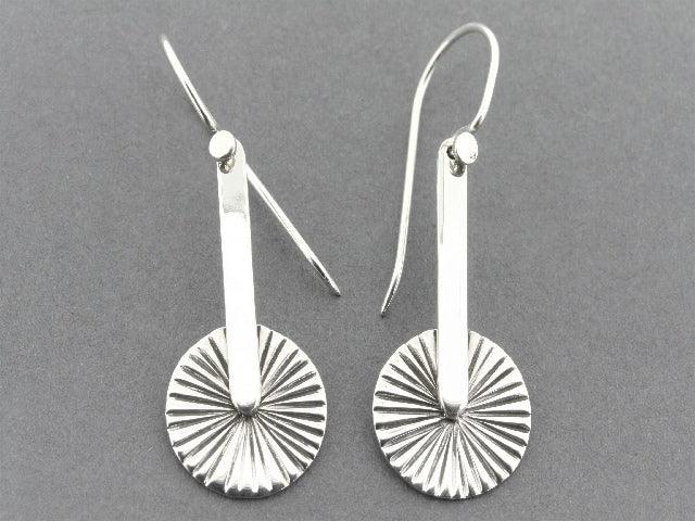 Sterling Silver Clickwheel Drop Earrings for Women - Elegant Dangle Earrings for Parties, Weddings & Everyday Wear