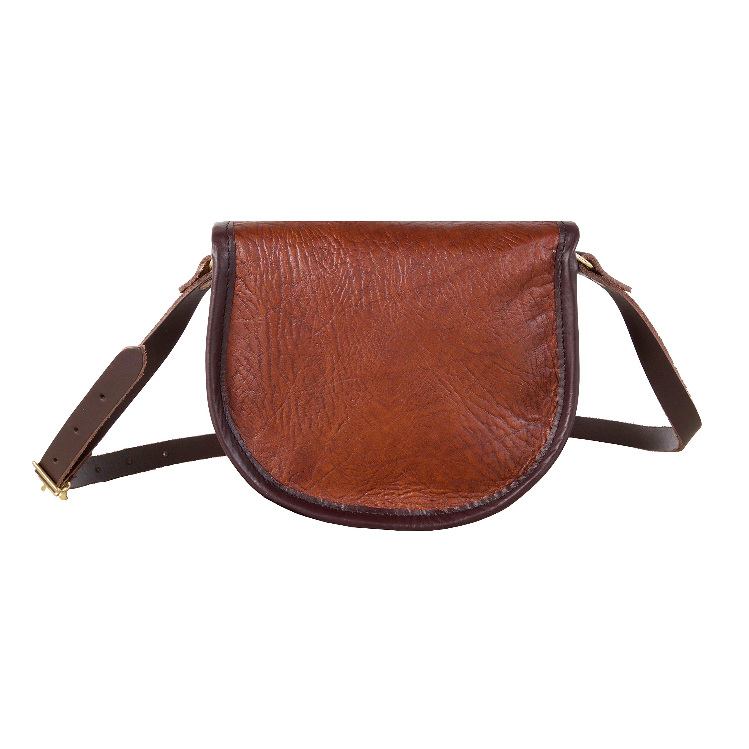 Duluth Bison Leather Small Shell Purse - Handmade Genuine Leather Crossbody Bag for Women - Perfect for Everyday Use, Travel & Special Occasions