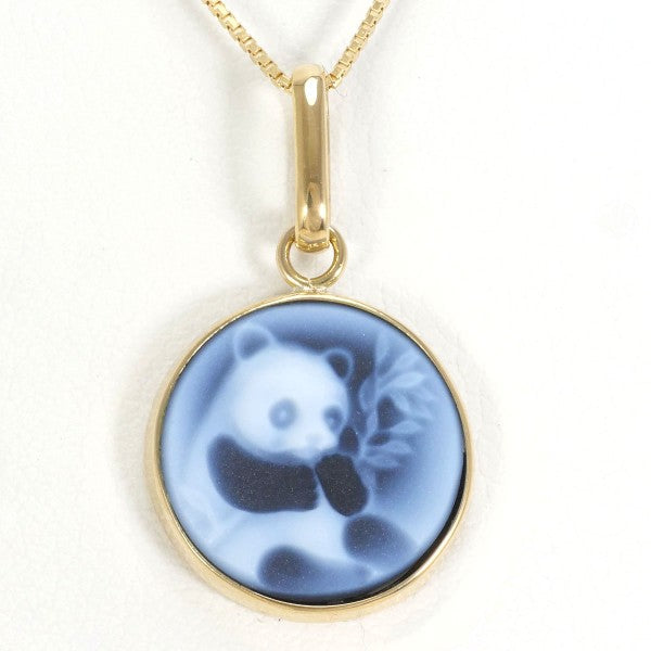 18K Yellow Gold Cameo Necklace with Genuine Stone - Vintage Inspired Jewelry for Women - Perfect Gift for Birthday, Anniversary & Special Occasions