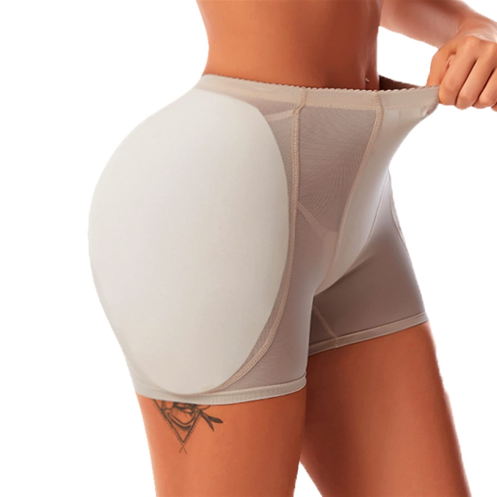 LSCZSLYH Women's Butt Lifter Hip Enhancer Shaper Panties - Body Shaper Hip Pads for Curves & Lifting - Sexy Shapewear Underwear (Beige, 5XL) | Perfect for Parties, Date Nights & Confidence Boost