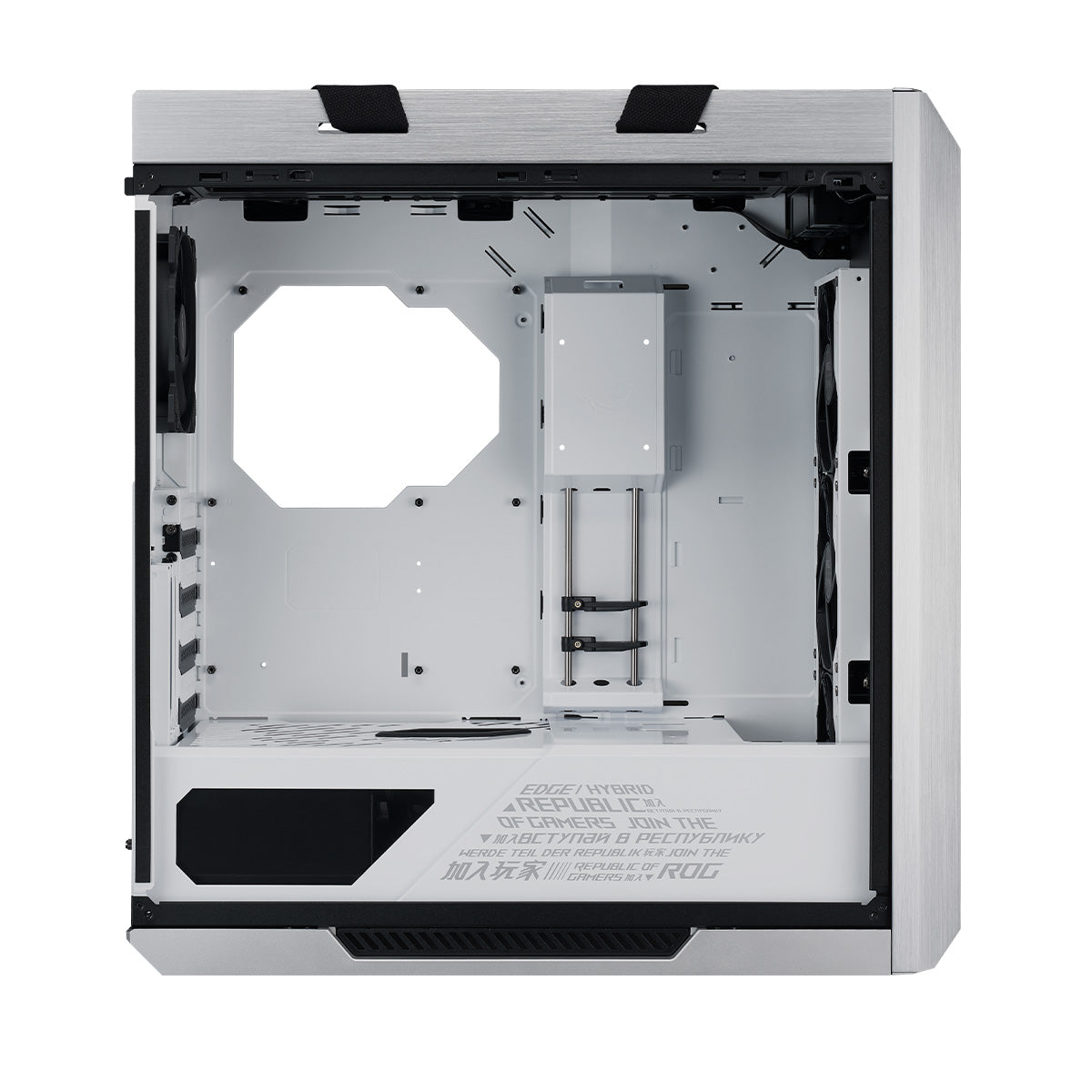 ASUS ROG Strix Helios White Mid Tower Gaming PC Case - Tempered Glass Side Panel, RGB Lighting, High Airflow Design for Ultimate Gaming Setup & Streaming Battlestation