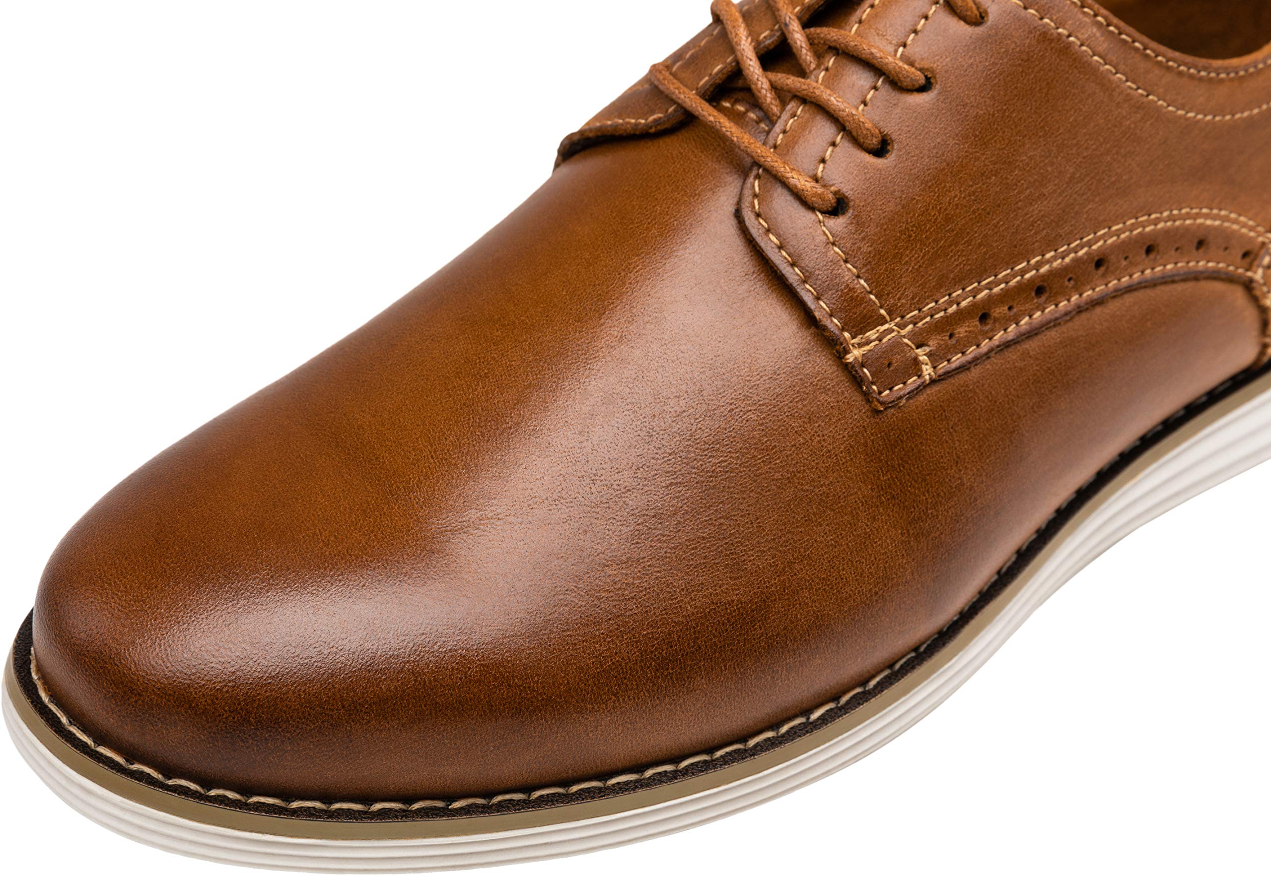 Vostey Men's Leather Dress Shoes - Business Oxford Shoes for Formal & Casual Wear - Perfect for Office, Weddings & Special Occasions