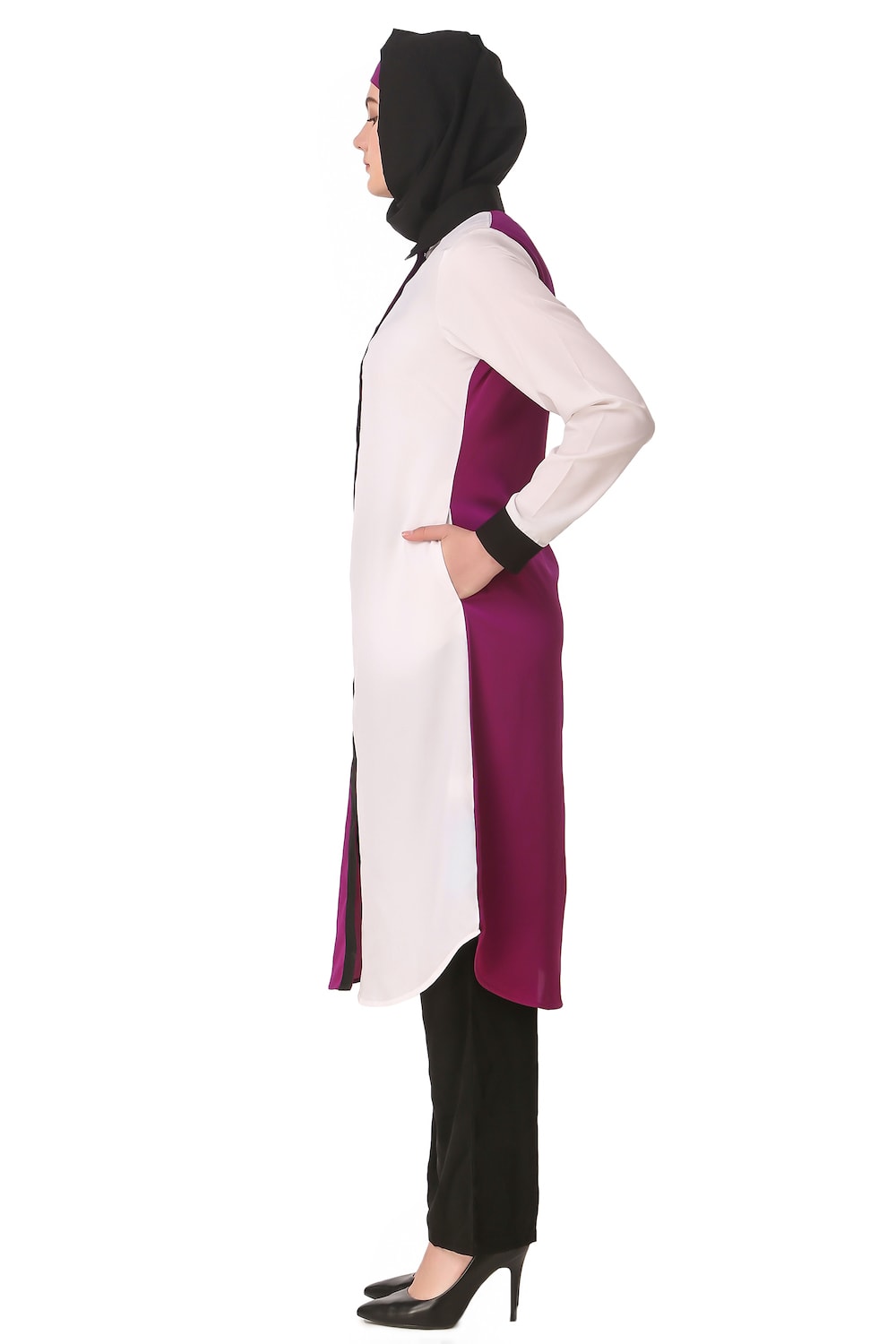 Elegant Daliya White & Wine Salwar Kameez - Traditional Indian Suit for Women | Perfect for Weddings, Festivals & Special Occasions